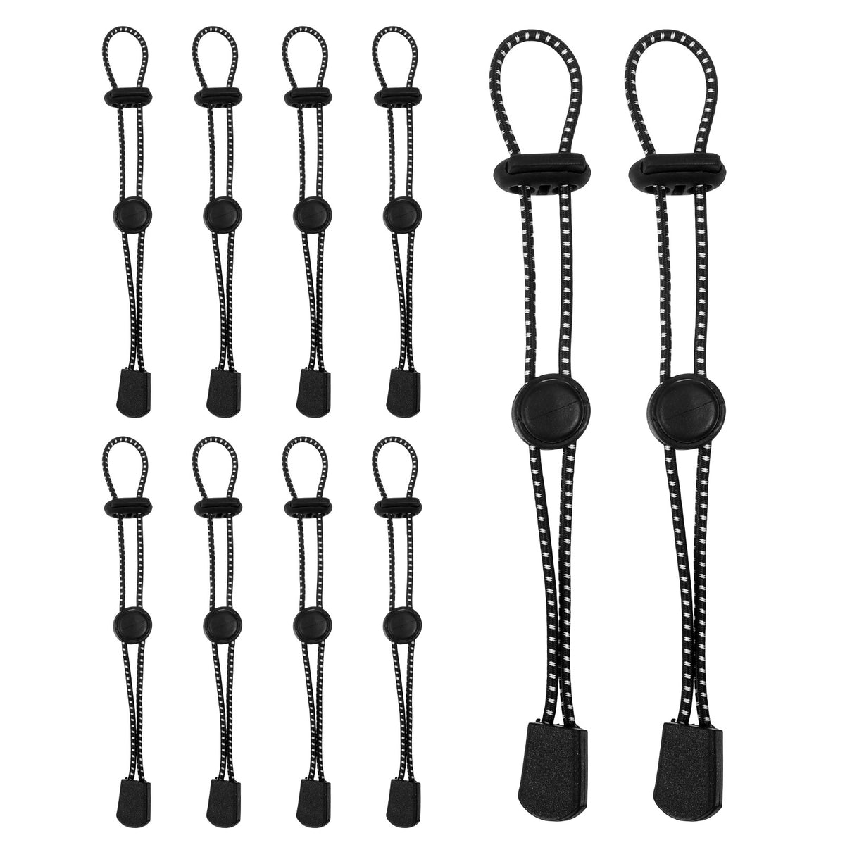 10-Pack Stick Holders, Elastic Lanyard, Pole Fixing Buckle
