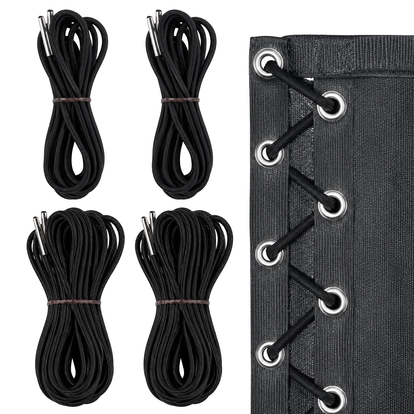 RAHHLIZS 4 Pack Zero Gravity Chair Replacement Cord Universal Elastic