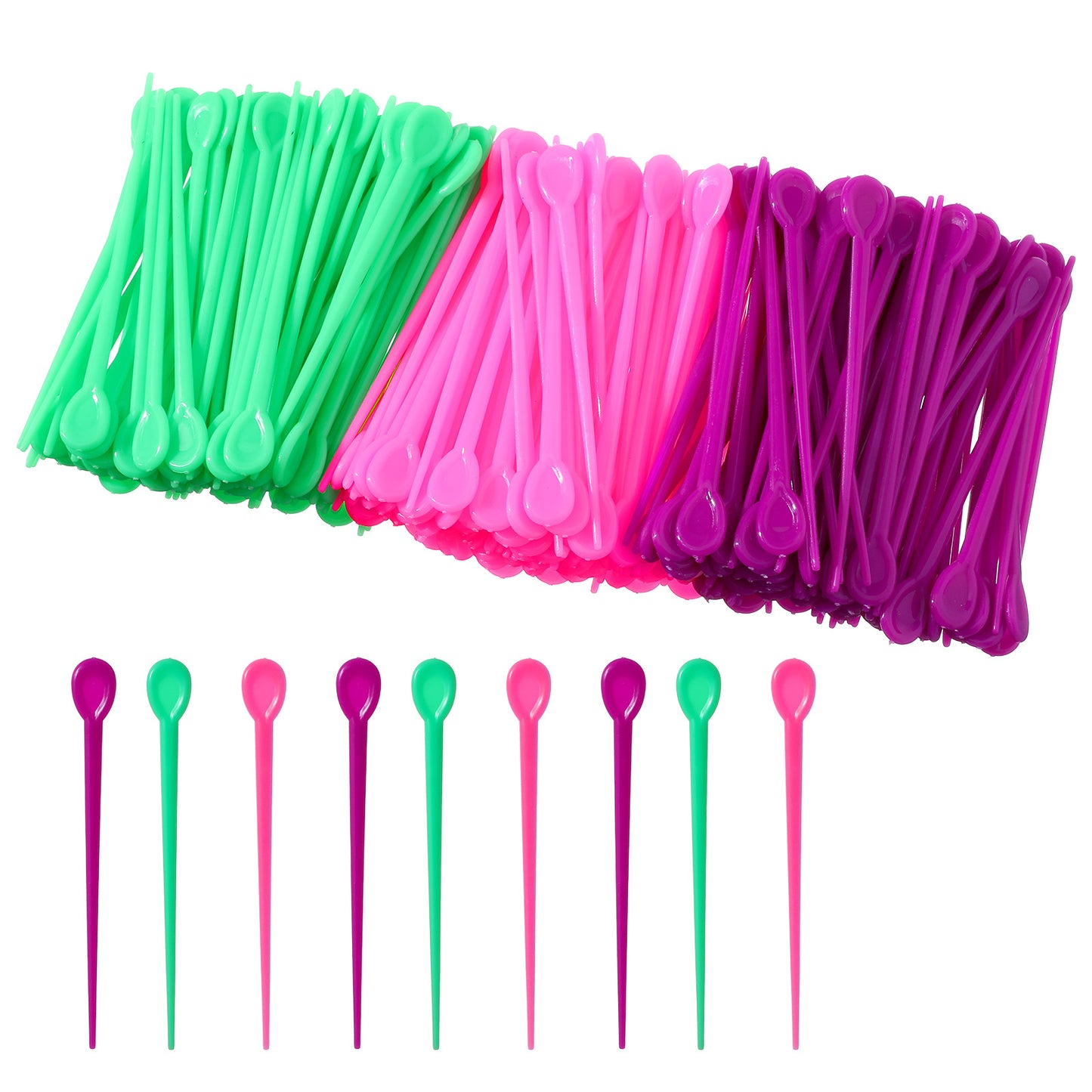 300 Pcs Brush Roller Pick, Plastic Hair Roller Pins For Tension Rollers For Natural Hair Styling, Multiple Colour Roller Pins For Hair Curling Brush Hair Rollers Pins