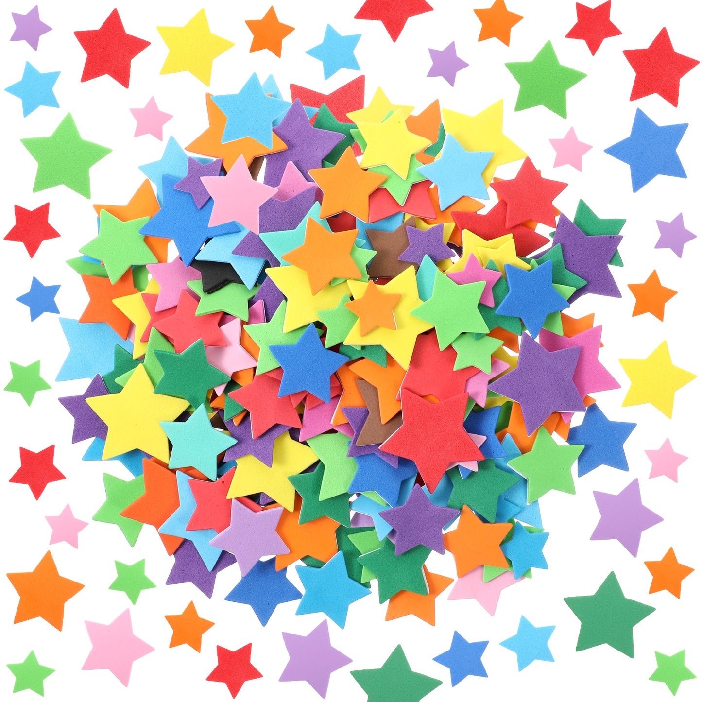 Matwsec 300PCS Foam Star Stickers Star Foam Stickers