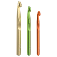 Ouligay 3PCS Large Crochet Hook 10mm 12mm 15mm Ergonomic Crochet Hooks Big Huge Crochet Hooks for Chunky Yarn Crochet Needles for Blanket/Throw/Shawl Projects, DIY Craft Gift