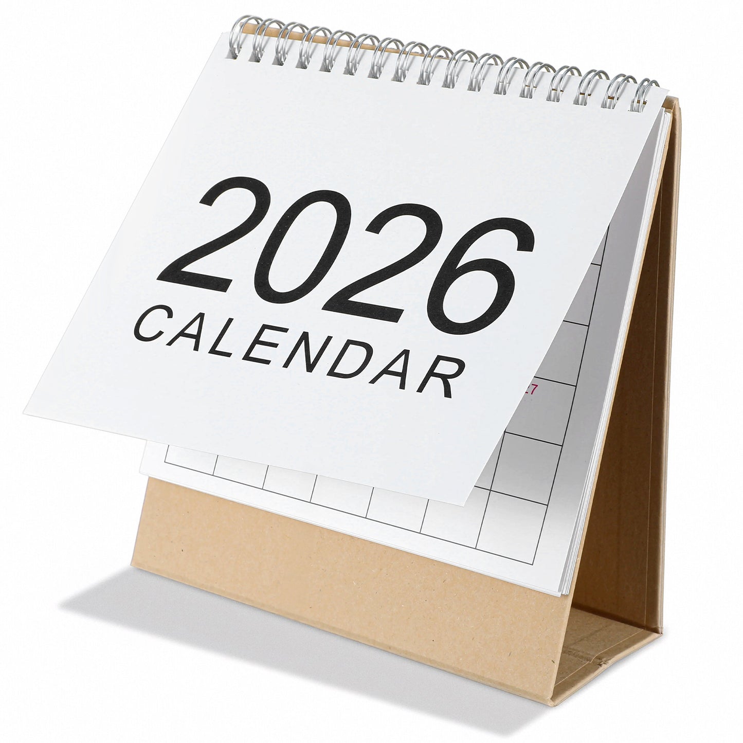 Nogeqi Small Desk Calendar 2025-2026, Standing Flip Mini Calendar, Sep. 2025 to Dec 2026 Monthly Desktop Calendars, Small Calendars 2026 for Home or Office New Year Decoration Gifts(Simple Style)