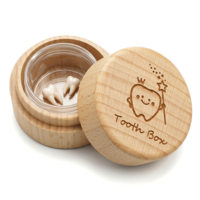 Sorcristy Tooth Fairy Box for Girls and Boys, Cute 3D Carved Wooden Box with Transparent acrylic bottle, Souvenir Dropped Tooth Keepsake Storage Boxes, Dropped Teeth Keepsake Storage Holder Gift
