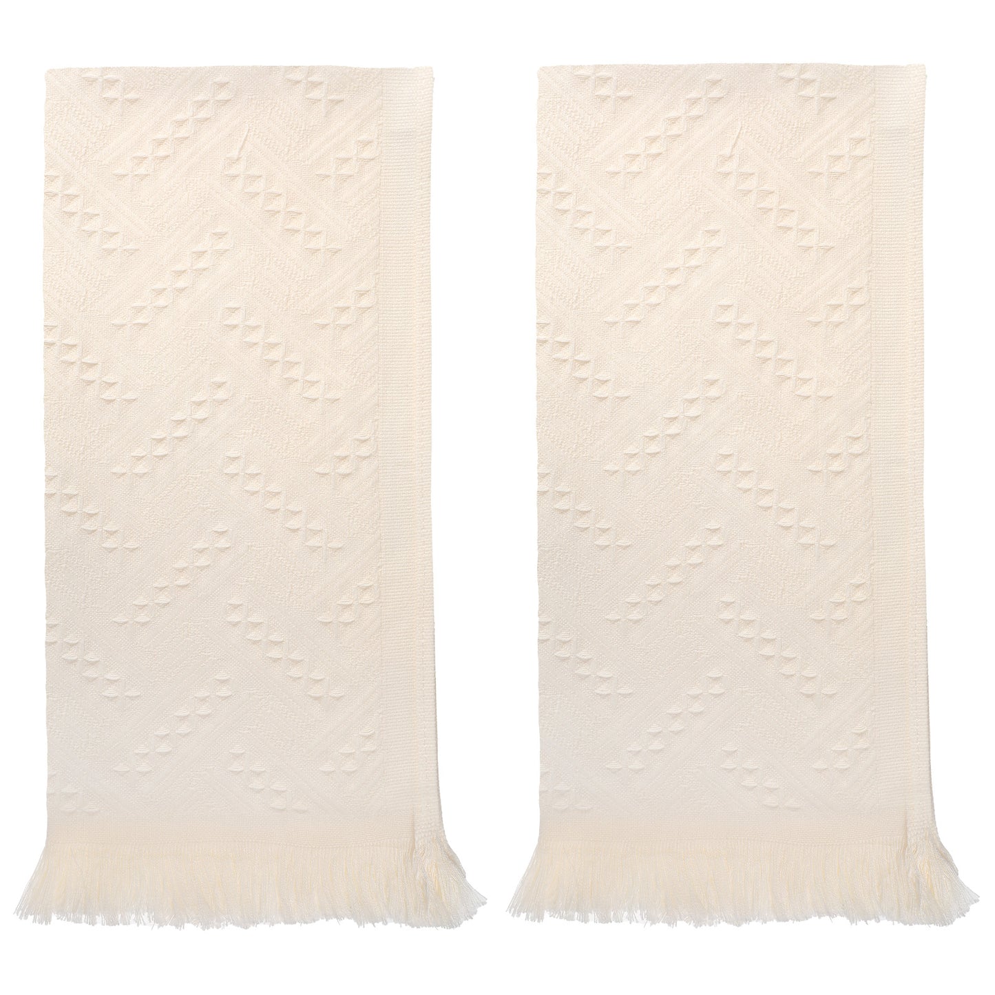 Shimmeroo 2PCS Hand Towel Bathroom,30×13Inch Boho Decorative Hand Towels for Bathroom Soft Absorbent,Face Cloths Soft Feeling Turkish Towel for Bath,Kitchen