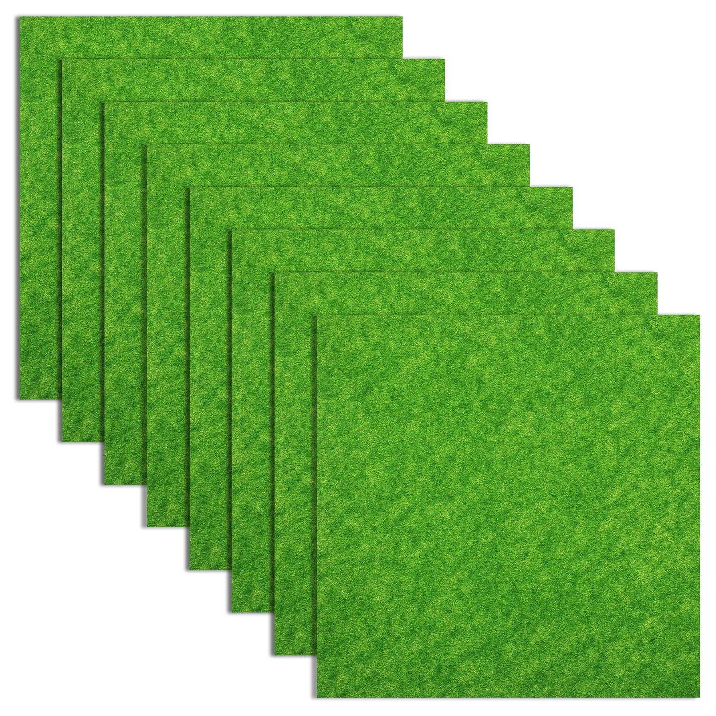 Nogeqi 4PCS Fake Grass Decor for Crafts, Artificial Model Grass for Dollhouse Miniature Decorative Garden Dollhouse DIY Crafts (15x15cm/5.91x5.91in)
