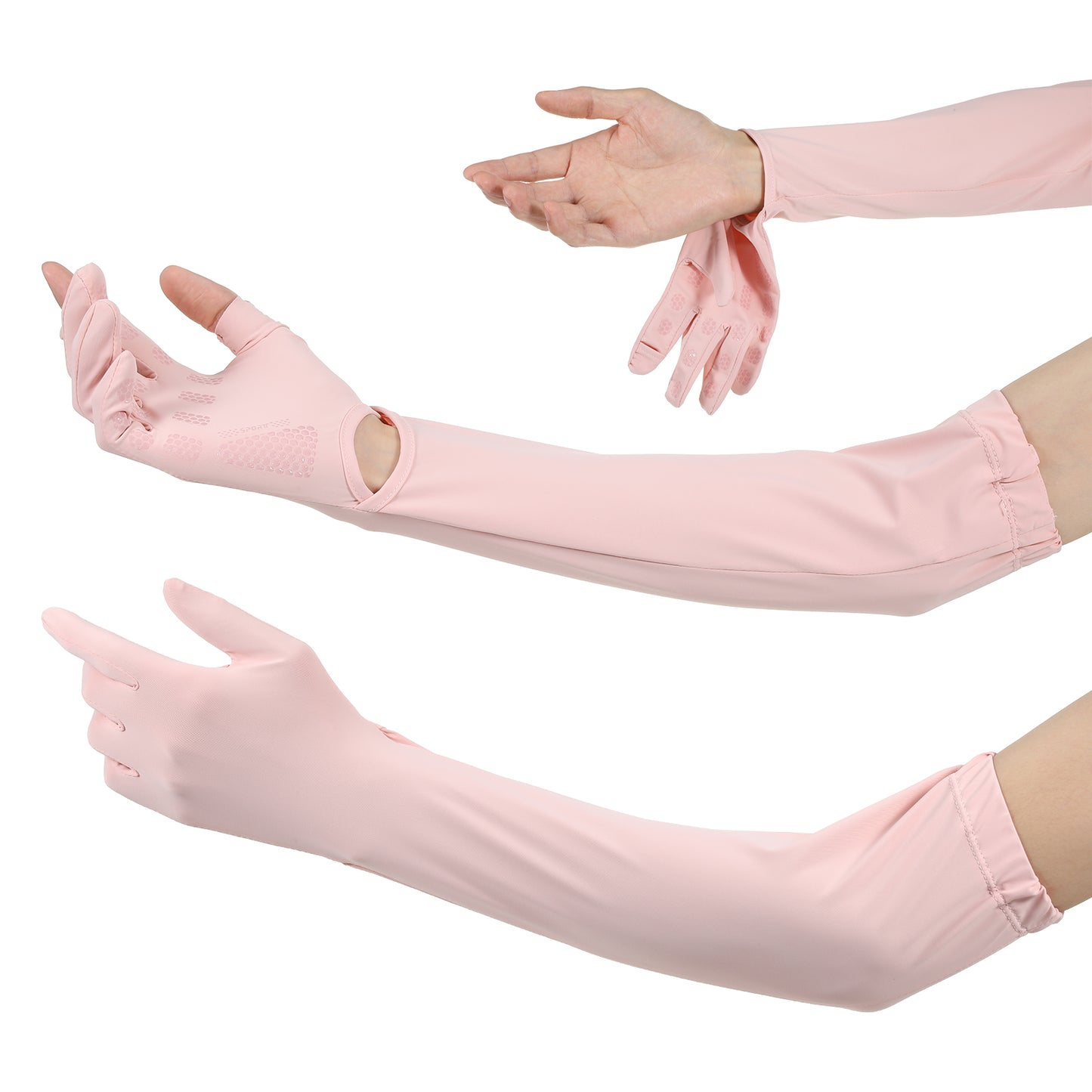 Sorcristy UV Protection Gloves Driving Sleeves Sun Protection Women Lightweight Breathable Summer Arm Gloves for Sleeves Golf Fishing