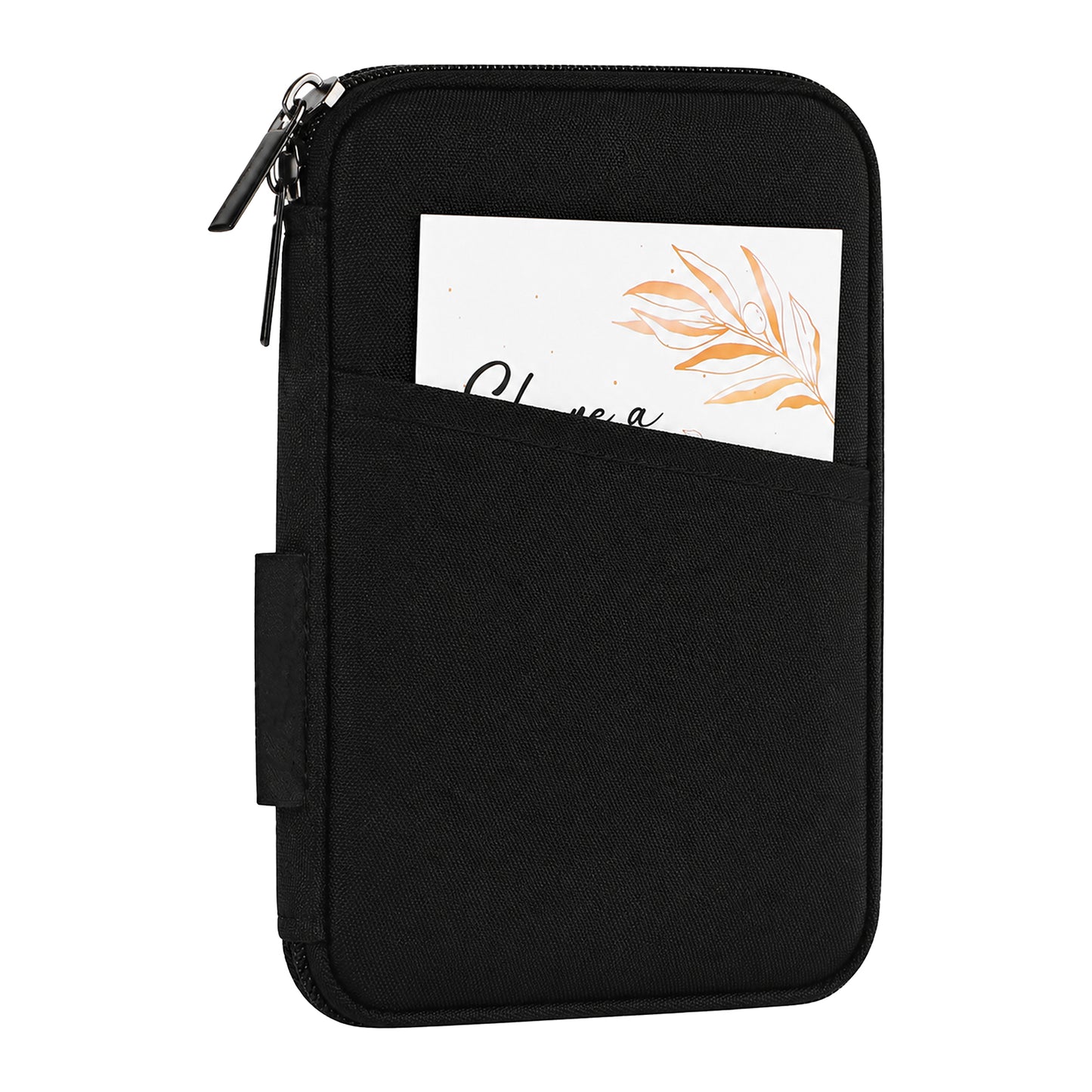 Sorcristy Family Passport Holder for Travel Document Organizer(Black,Black)