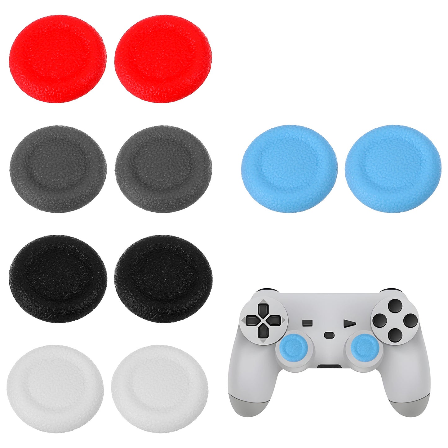 Matwsec 10 PCS Joystick Caps Joy Stick Thumb Grips Silicone Thumb Grips for Ps4/Ps5/Xbox/Nintendo/Switch/Oled/Joy-Con/Lite Gaming Grip Protectors Replacement Parts