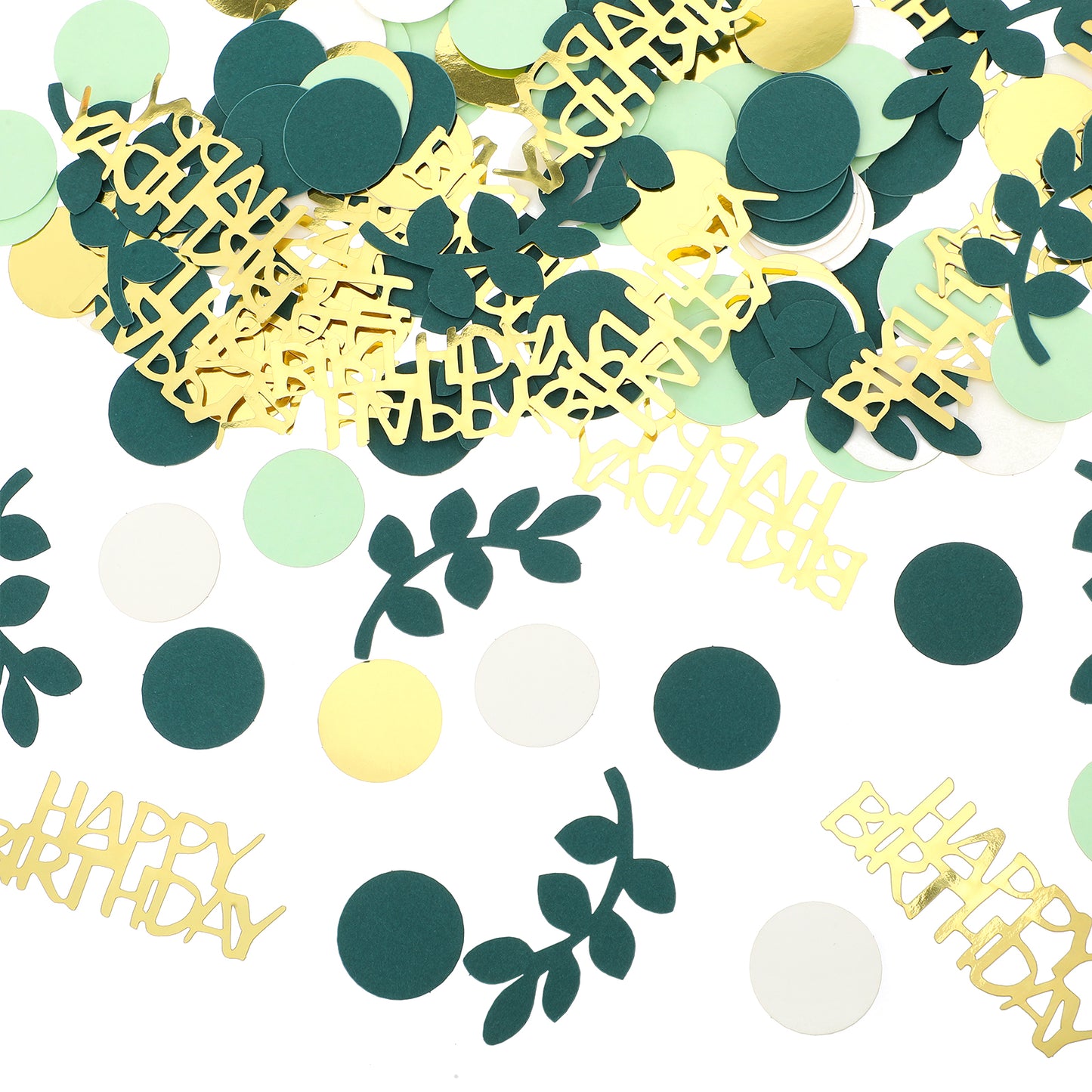 Nogeqi 300PCS Birthday Confetti, Sage Green Party Confetti Birthday Table Decorations for Party Baby Shower Crafts DIY