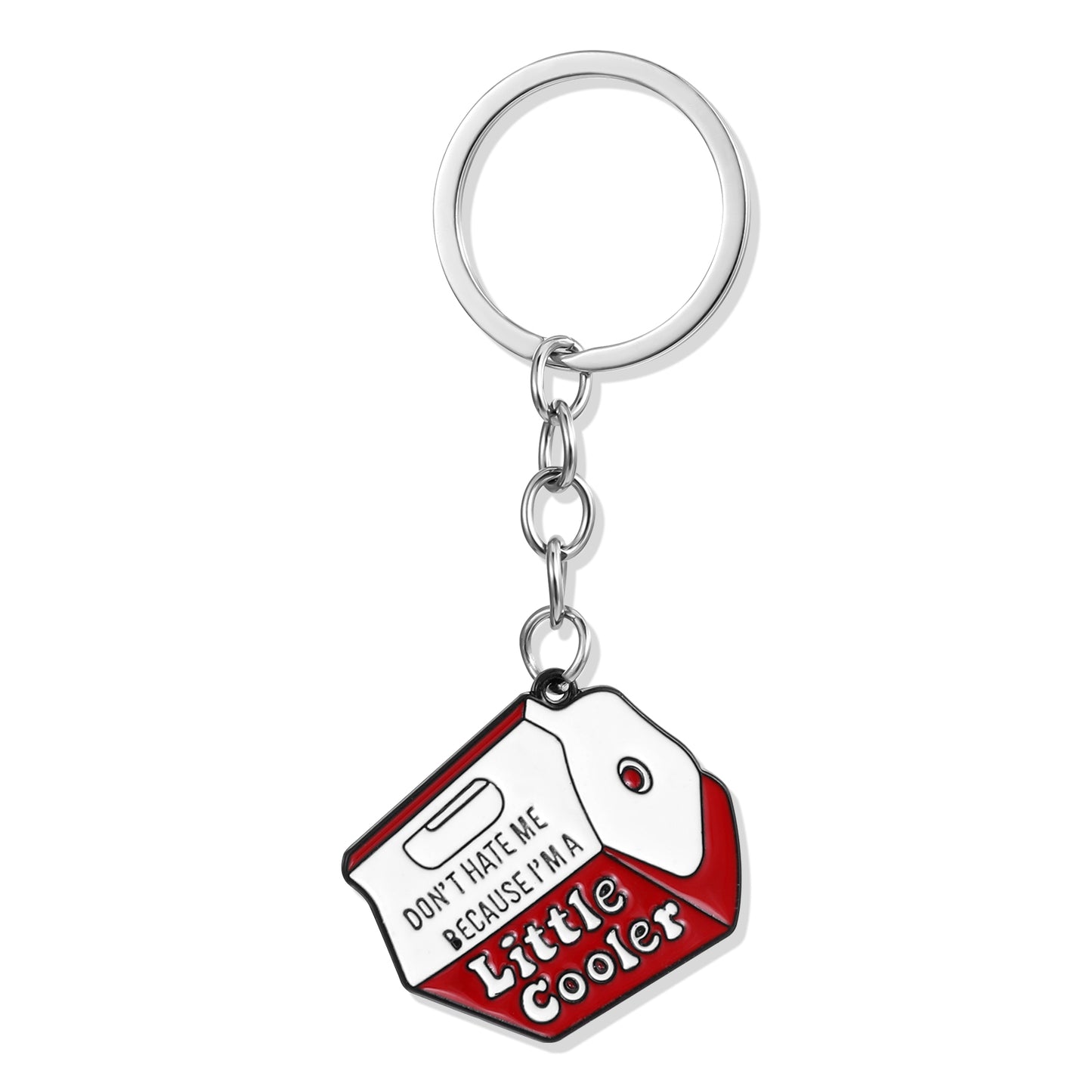 Ouligay Funny Keychain,Cool Gifts for Women,Cute Key Chain,Key Chain Accessories for Women,Cute Keychains for Car Keys,Funny Gift for Car Keychain Purse Bag Accessories(Little Cooler)