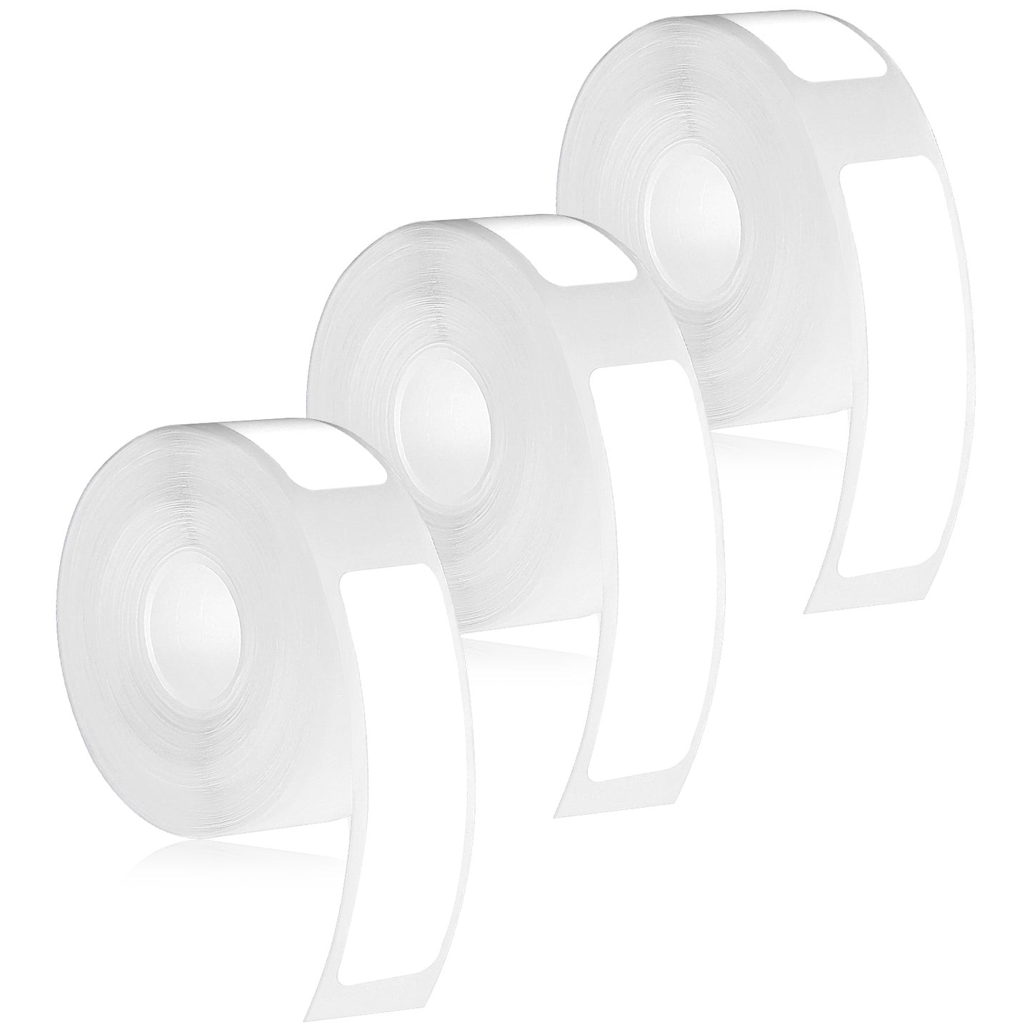 Nogeqi 480 Pcs/3 Rolls D30 Label Tape for Phomemo D30 Label Printer, Self-Adhesive Thermal Printers Stickers, 12 X 40mm White Sticker Thermal Paper for Labels Printer