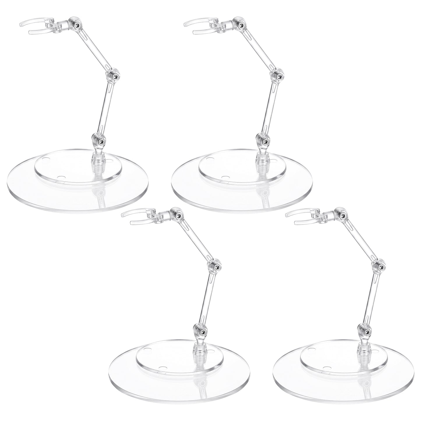 Chsoejuf 4PCS Doll Stand Action Figure Display Adjustable Display Holders