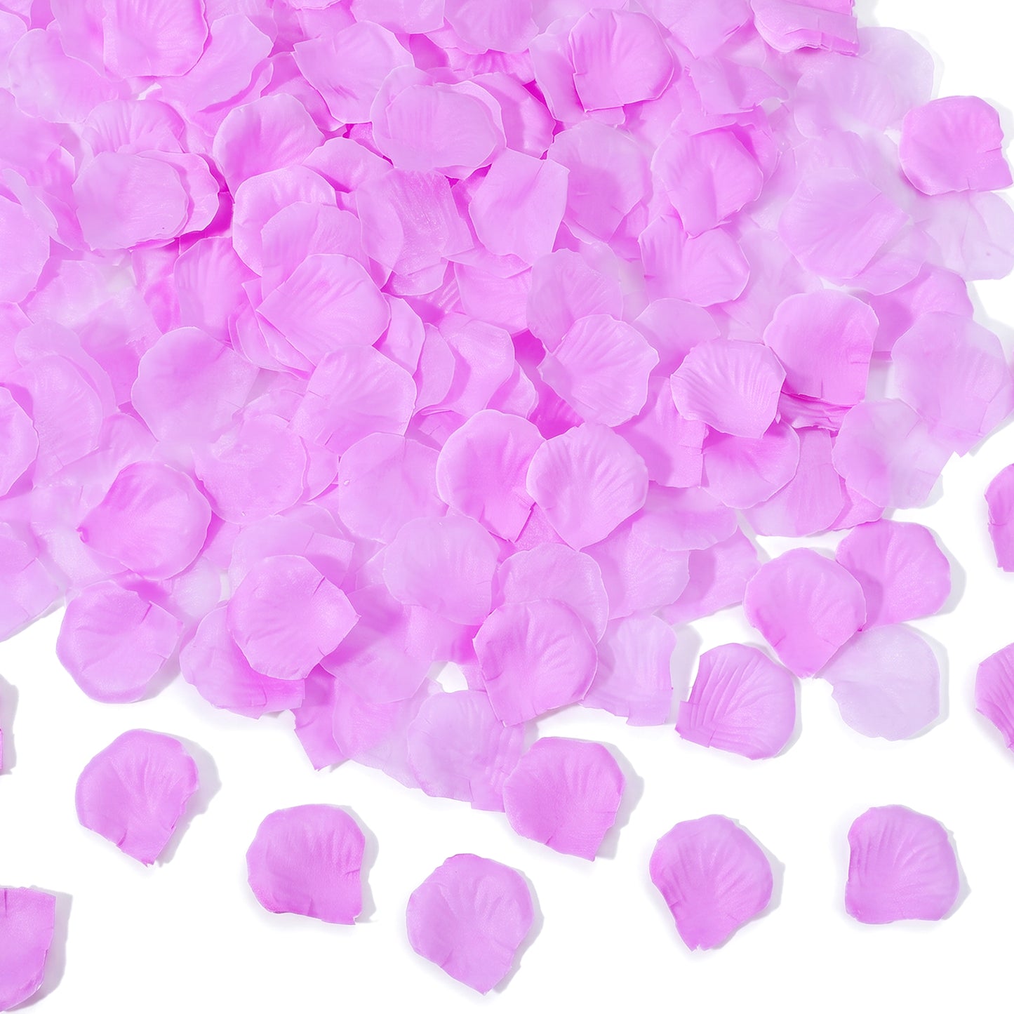 Xinjoduz 2000 PCS Artificial Silk Purple Rose Petals for Wedding (4 cm)