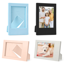 RAHHLIZS 4 PCS 6x9 Picture Frame, Small Tabletop Polaroid Picture Fram Compatible with Fujifilm Instax Mini Instant Film Evo/13/12/11/Liplay/Se/Link 3/41/40/99/90/7+camera Film, 4 Colors