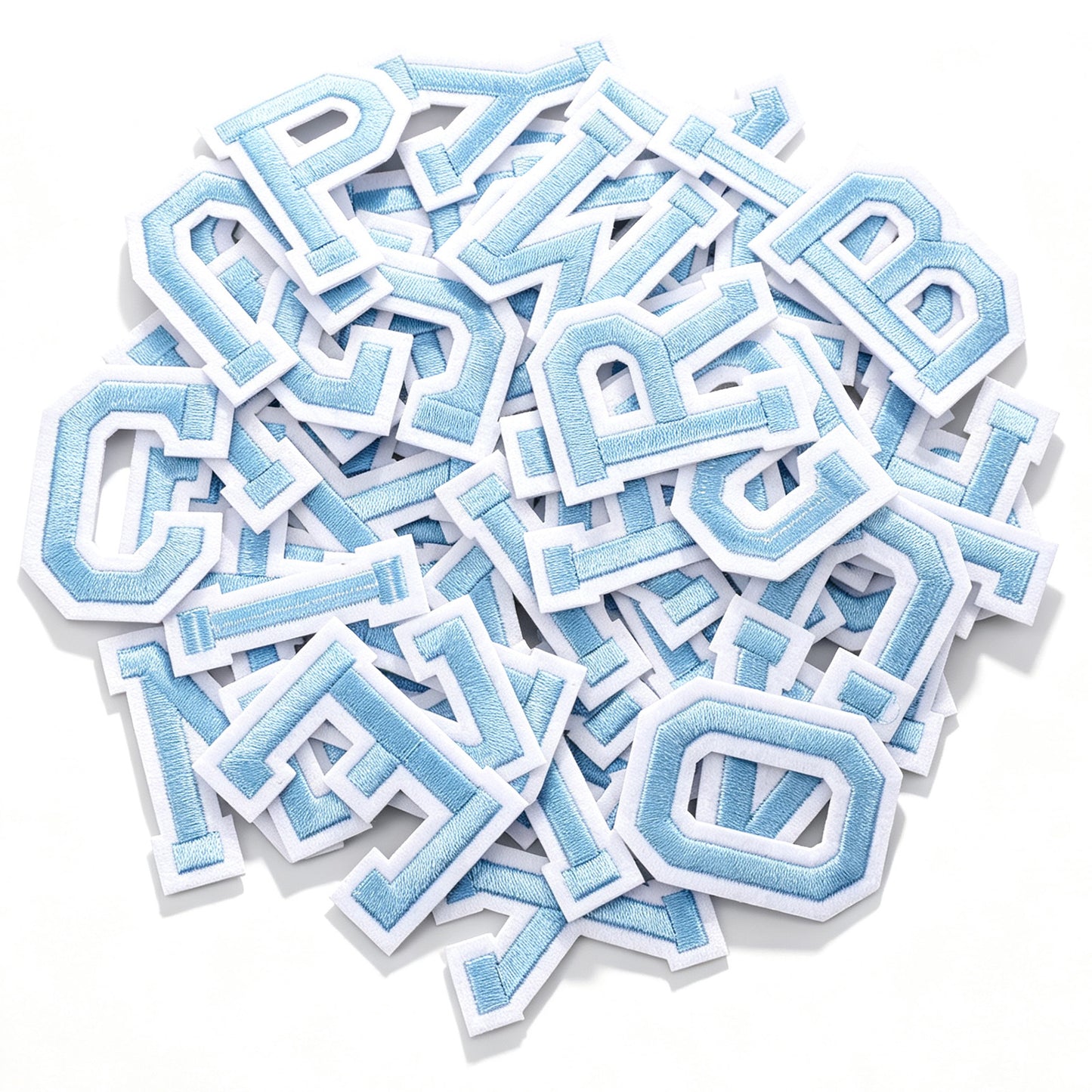 Sorcristy 52 Pieces Iron on Letter Patches, Embroidered A-Z Letter Patches
