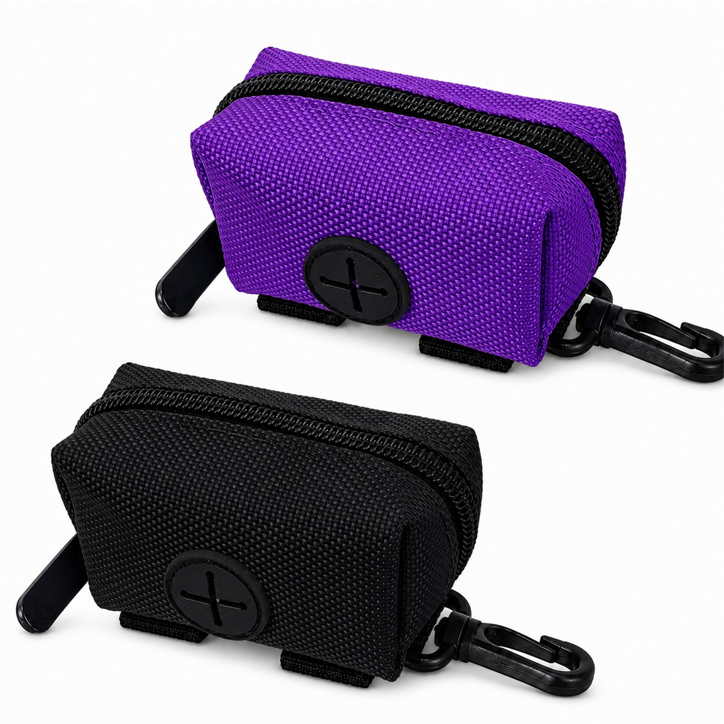 Chsoejuf 2PCS Dog Poop Bag Holder Dispenser for Any Leash Easy Release