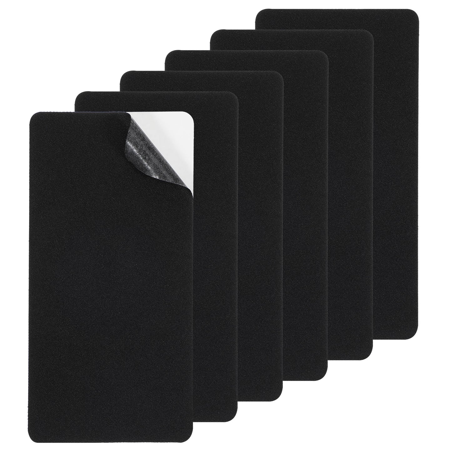 6 Pcs Tent Repair Kit, Tent Patch Repair Kit, Self-Adhesive Waterproof Canvas Repairs Patch Kits Fabric Patches for Furniture, Tents, Sofas, Boat Covers, Camping Chairs, Awnings, Gazebo (Black)