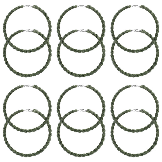 12 Pieces Military Elastic Boot Straps, Boot Blousers Military Boot Blousers Bands with Metal Hooks, Boot Garters for Men and Women for Navy, Army, Air Force, Outdoor Sports, Travel
