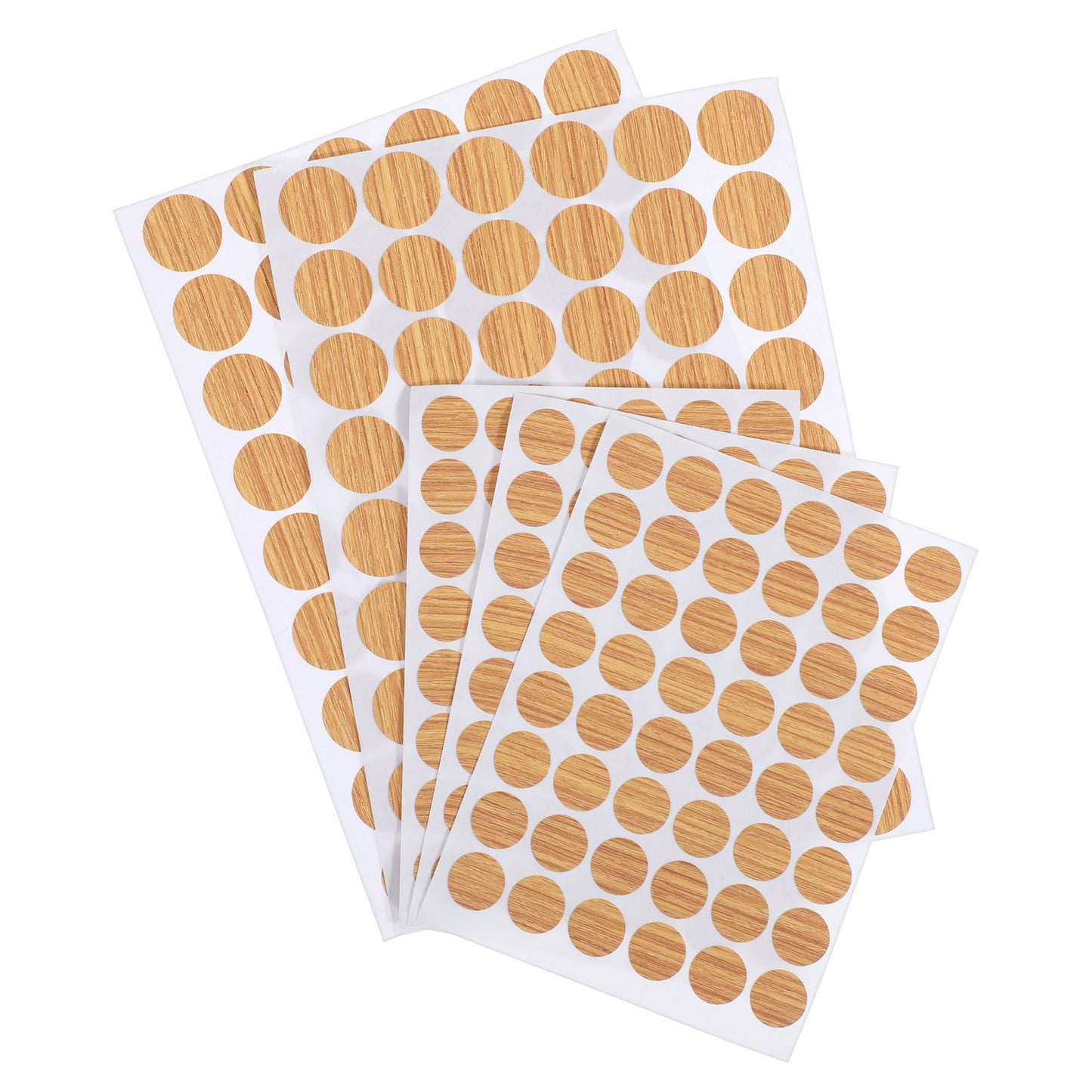 Nogeqi 306PCS Screw Hole Covers Sticker, Wood Grain Stickers to Cover Holes