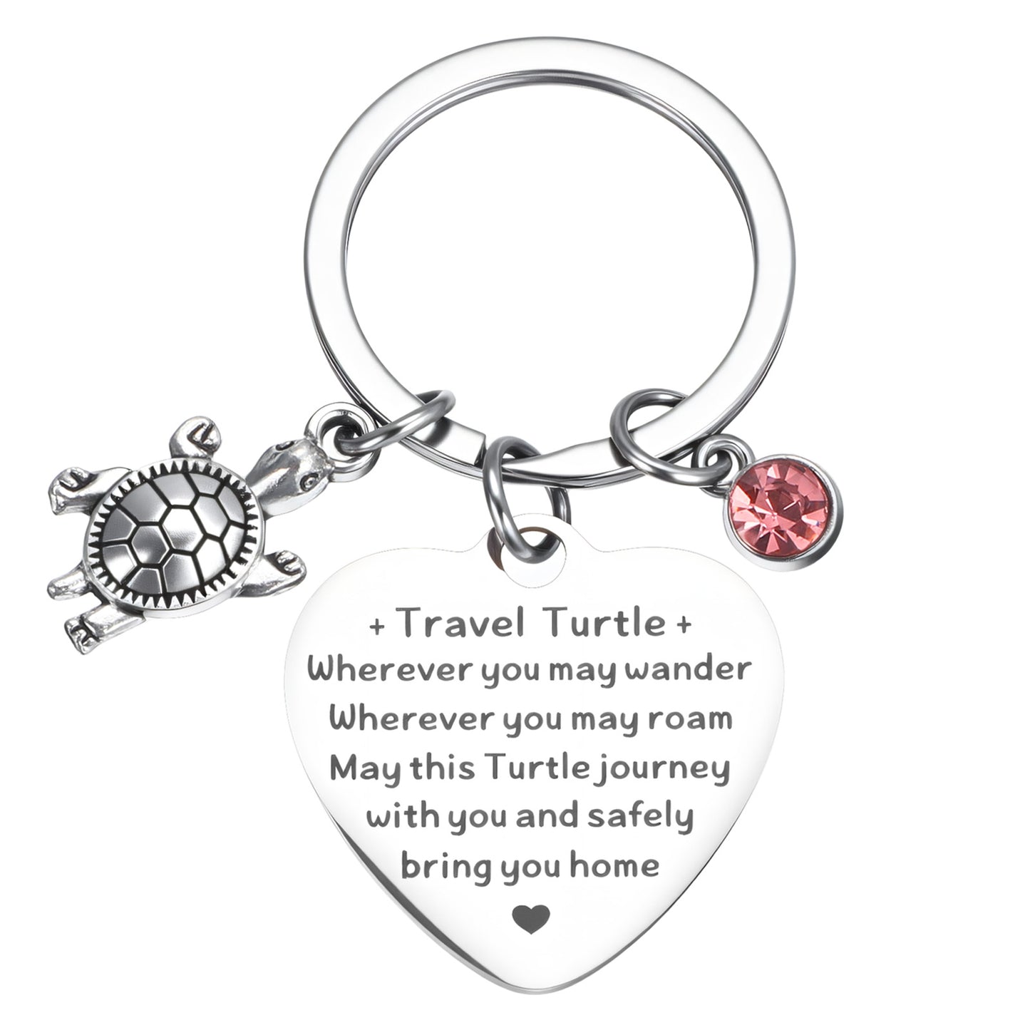 Tyqour Turtle Gifts - Good Luck Travel Turtle Keychain Encouragement Keyring Sea Turtles Gifts for Lovers Women Family Friends Handbag Accessories Backpack