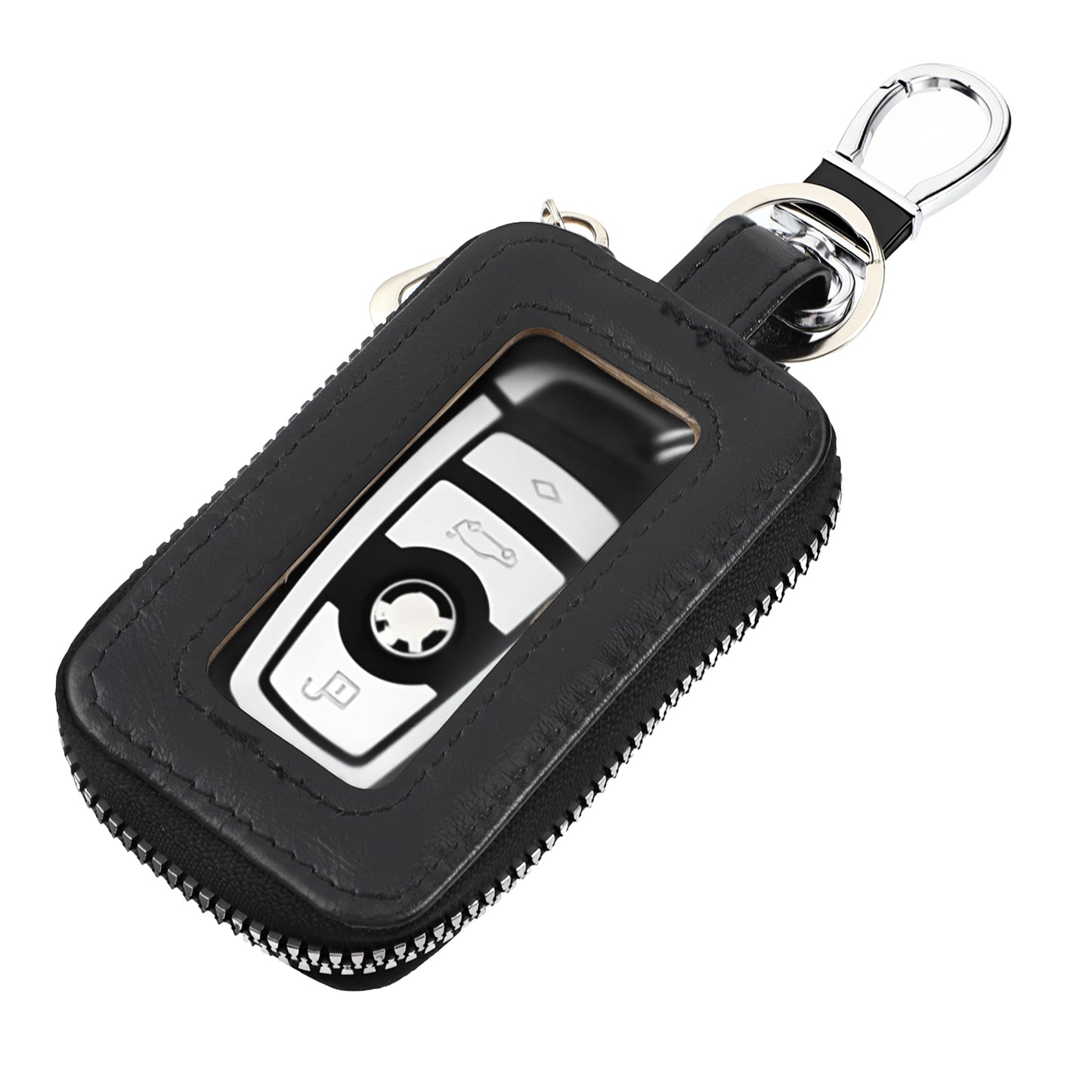Shimmeroo Car Key Fob Case,Leather Key Fob Holder Keychain Universal Keys Fobs Protector Case Remote Car Keychain