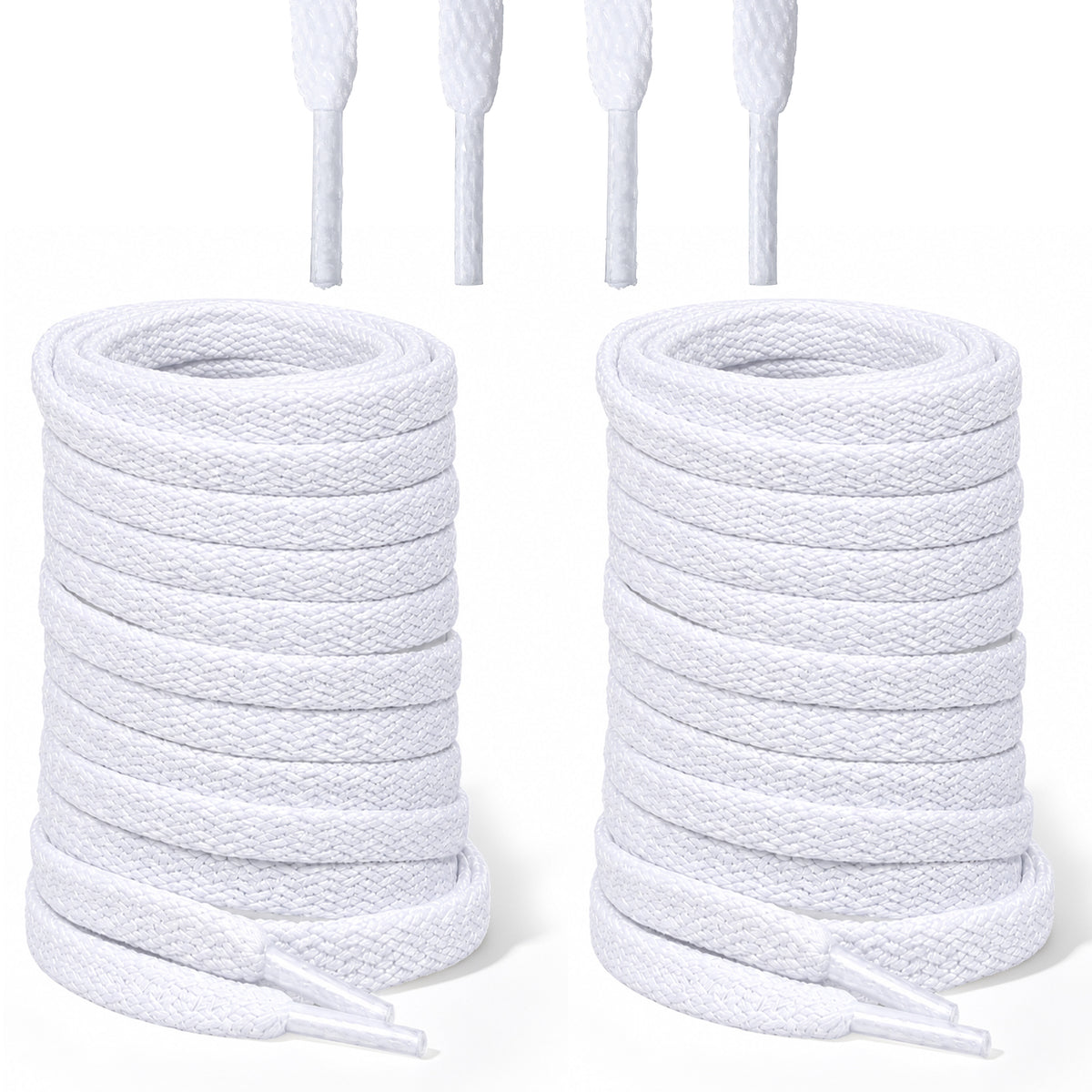 Chsoejuf 2Pairs Soccer Cleat Laces Non Slip Silicone Shoe Lace for Football