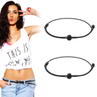 Tyqour 2PCS Black Shirt Tuck Band Women