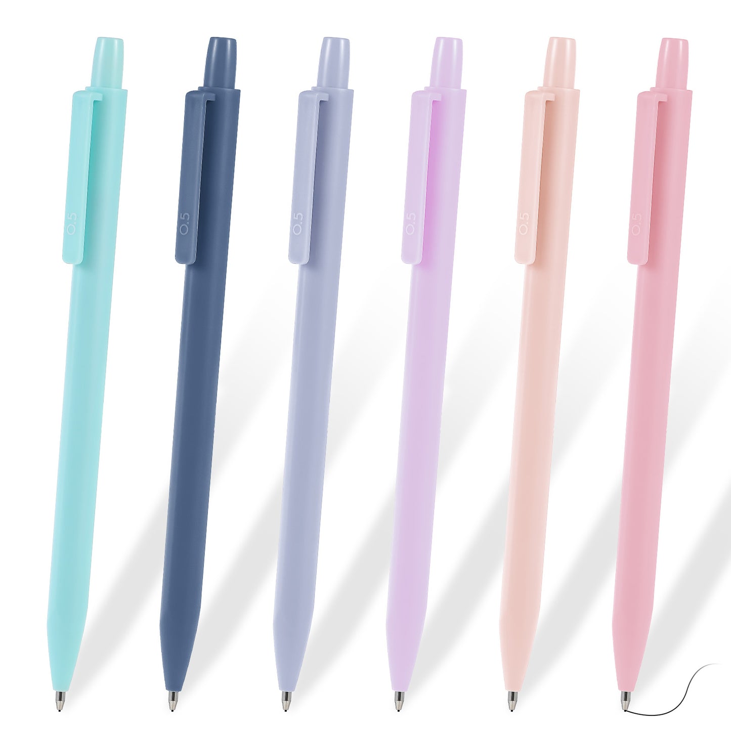 Mabor 6PCS Mechanical Pencil Set, Cute Mechanical Pencils 0.5 mm Aesthetic Artist Retractable Mechanical Pencils for Writing Drawing Sketching for School or Office Supplies