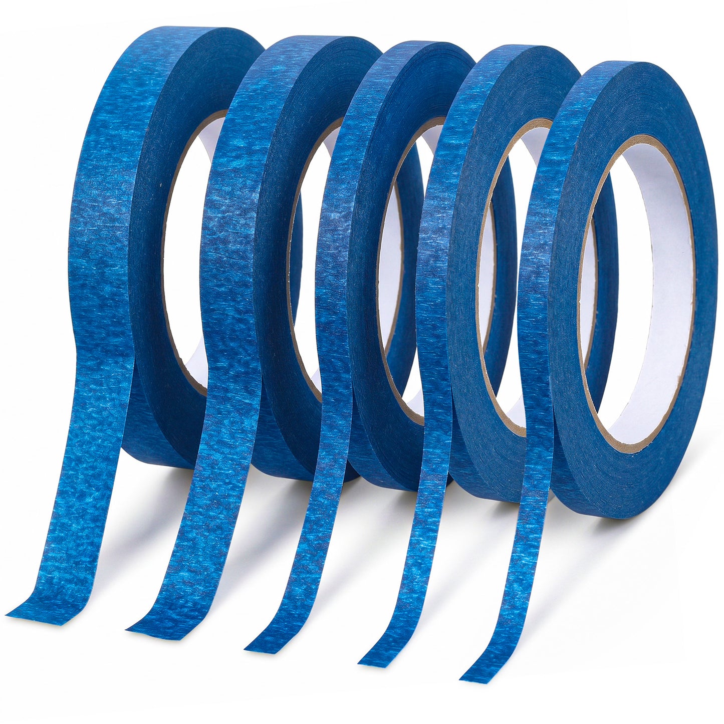 Nogeqi 5 Roll Pinstripe Tape, Thin Painters Tape 3mm 5mm 10mm 12mmWide x 50m, Thin Masking Tape, Painting Automotive Masking Tape for DIY, Paint, Art Crafts