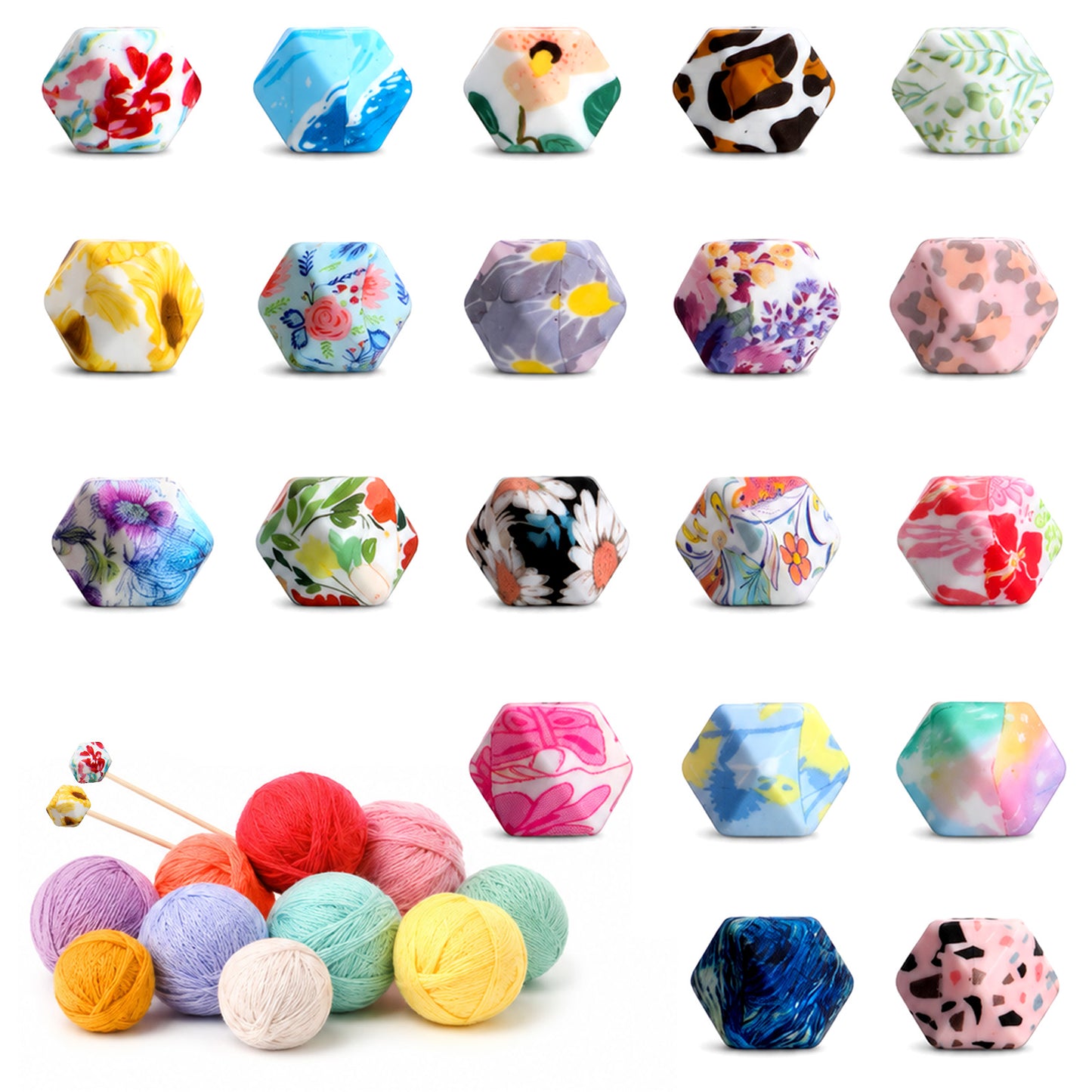 Sorcristy 20pcs Knitting Needle Stoppers Silicone Point Protectors