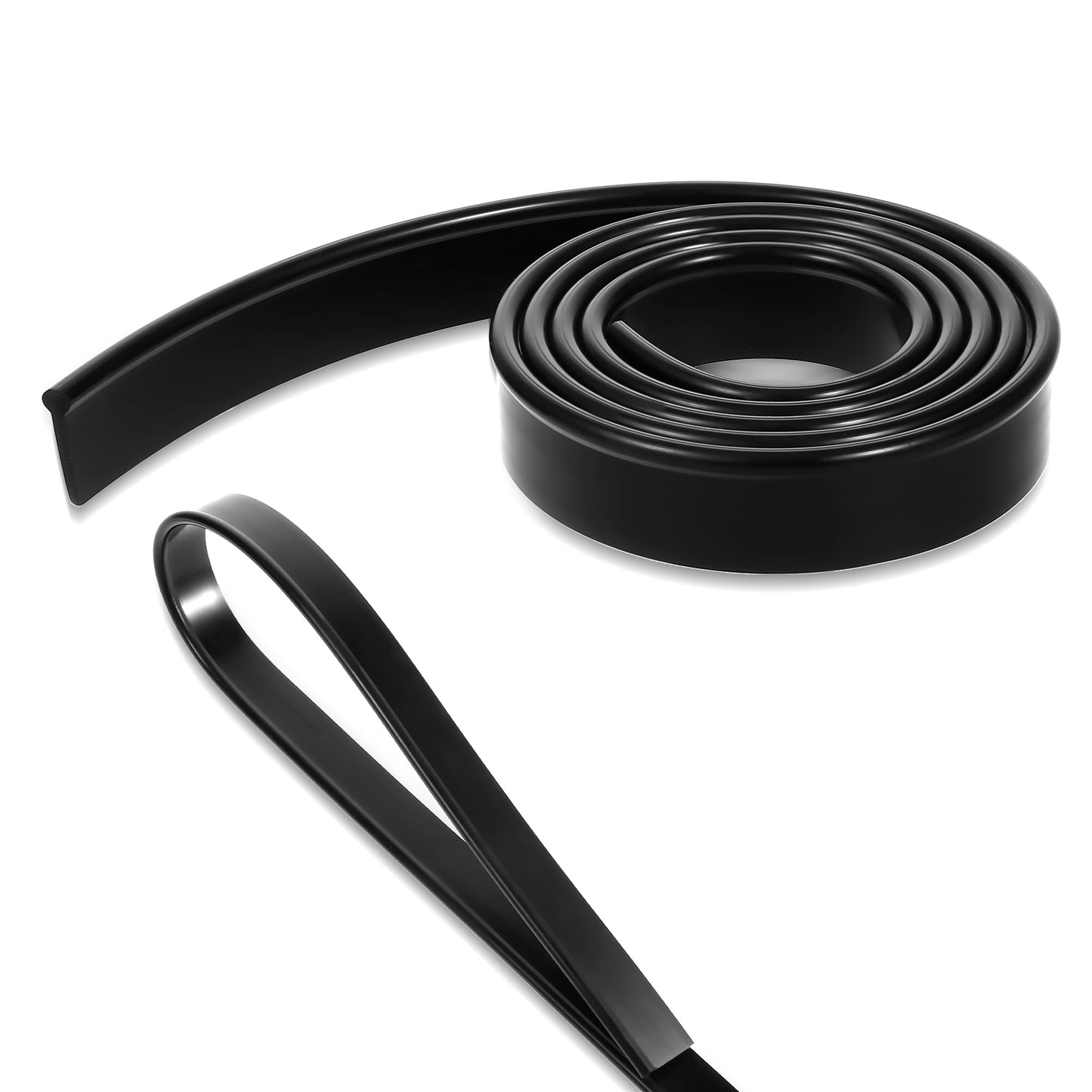 Wiper Rubber Replacement, 41 Inch Silicone Wiper Blade Refill, Black Wiper Scrubber Replacement Blades Wiper Refill Blades for Windows, Shower Doors, Glass Cleaning