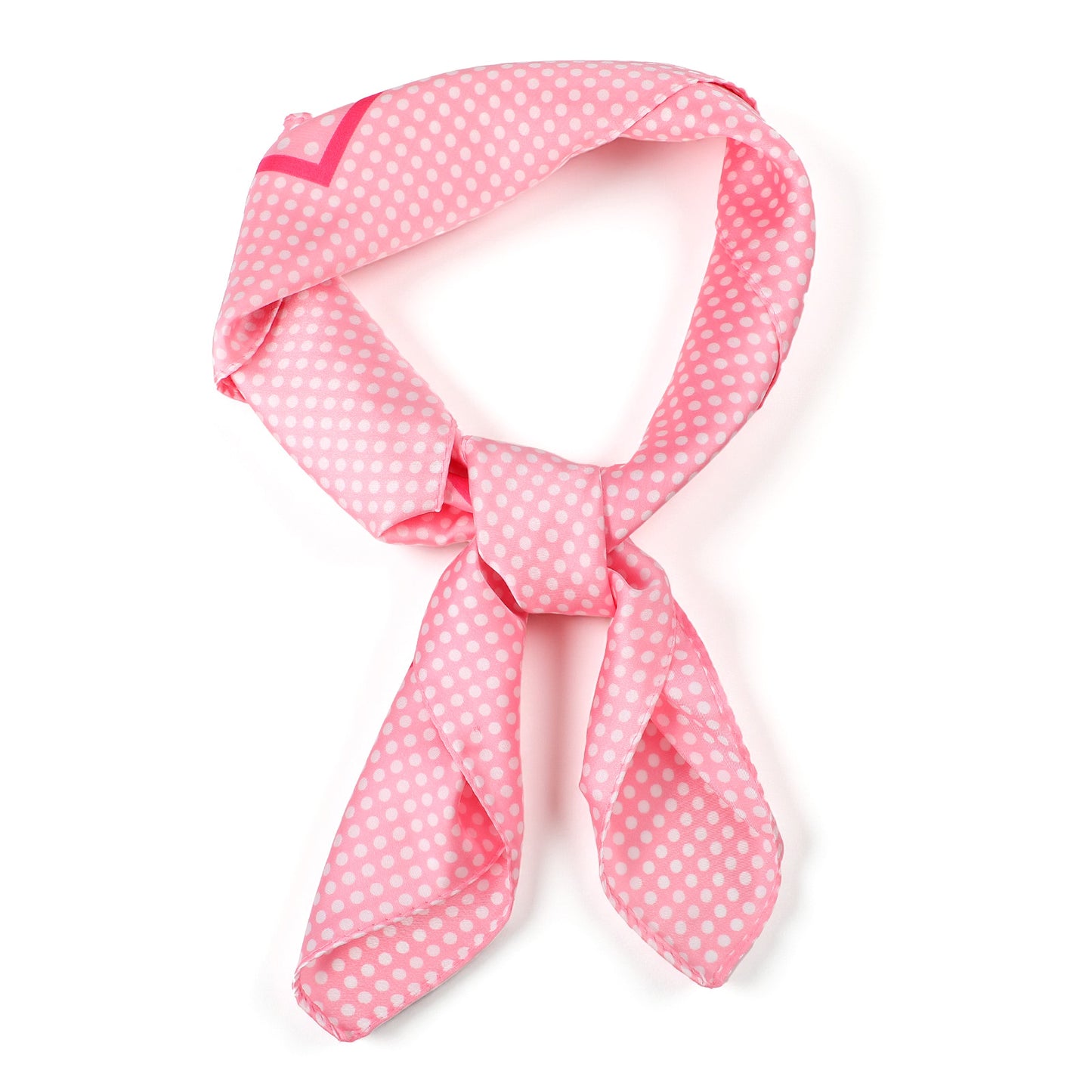 Mabor Pink Neck Scarf Polyester Satin Square Head Wraps for Women Silky