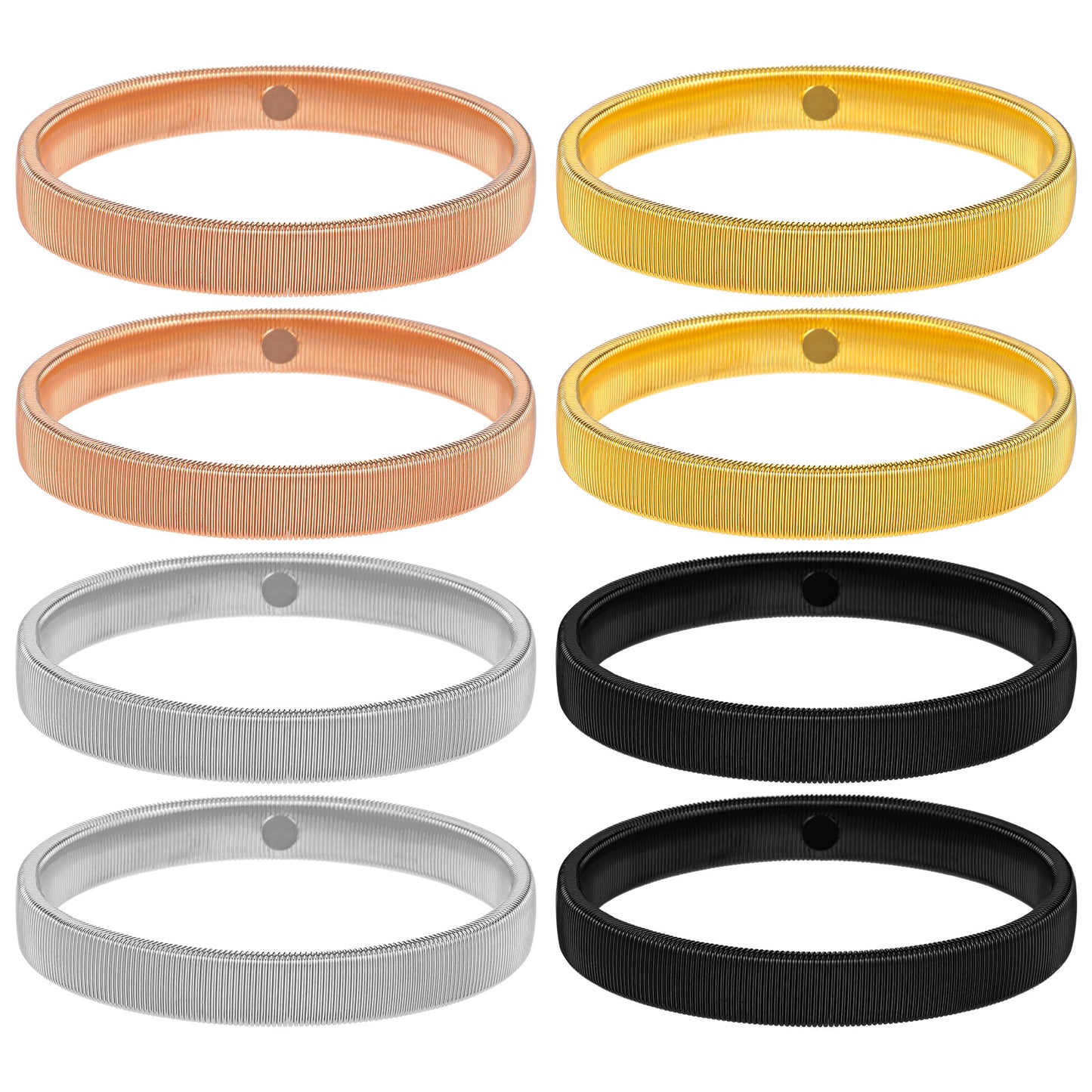 Nogeqi 8PCS Sleeve Garters Metal Sleeve Holders for Women Anti-Slip Shirt Sleeves Garters for Men Shirts Clothing Accessories Kitchen Workplace