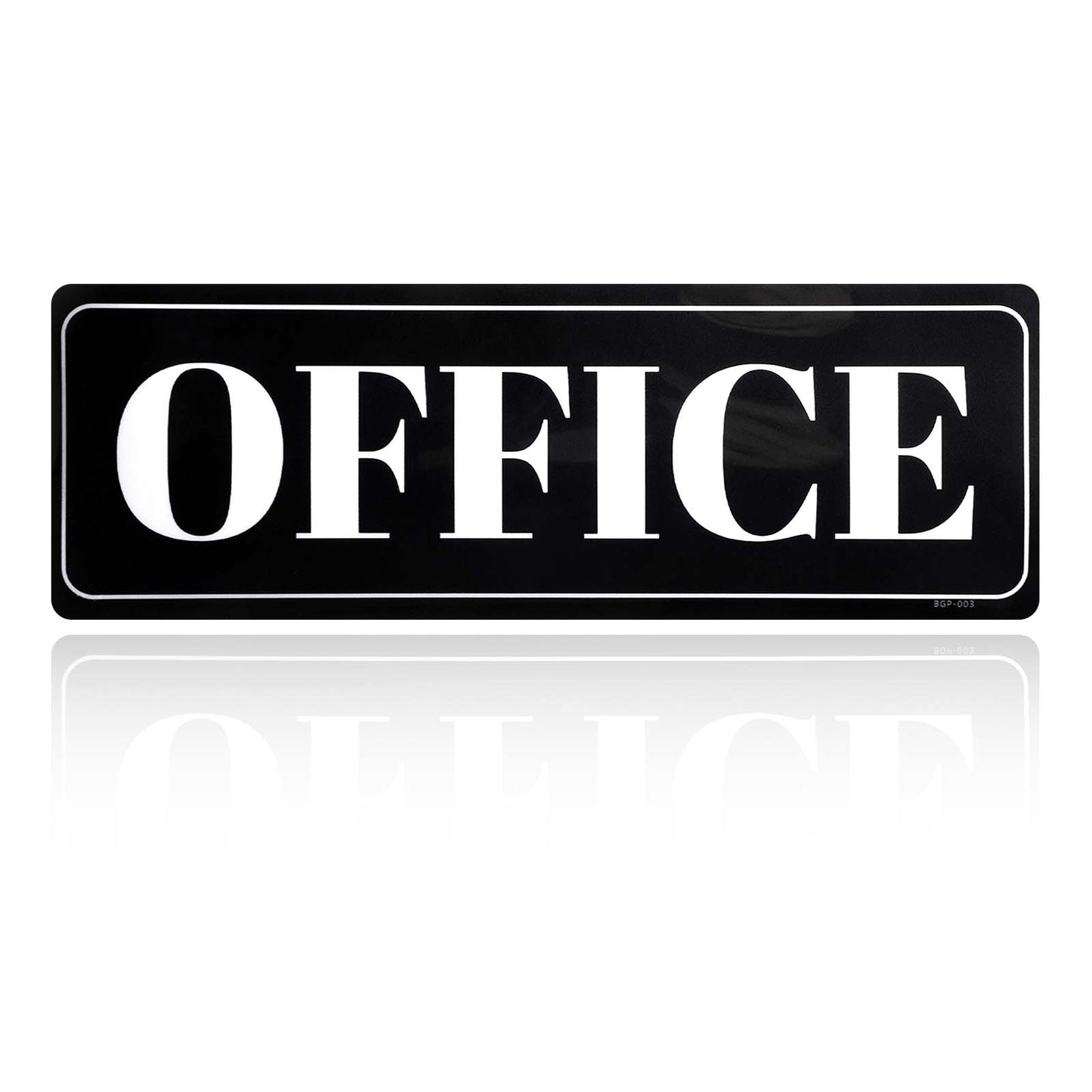 Ymapinc Office Door Sign, Self-Adhesive Waterproof and Fade-Resistant Office Sign Sticker for Business, Door and Window, Black