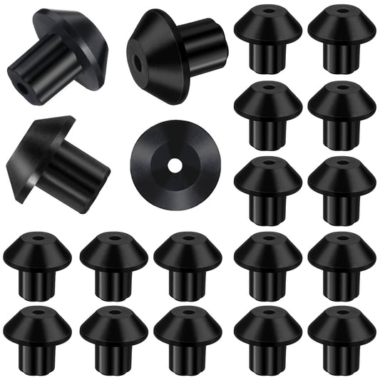 Ymapinc 20Pcs WB2k101 Stove Grate Rubber Feet, Heat Resistant Durable Appliance Feet Bumpers, Fit Many Gas Stove Burner Grates, Replaces Part WB02T10461 wb2k101 (Black Rubber)