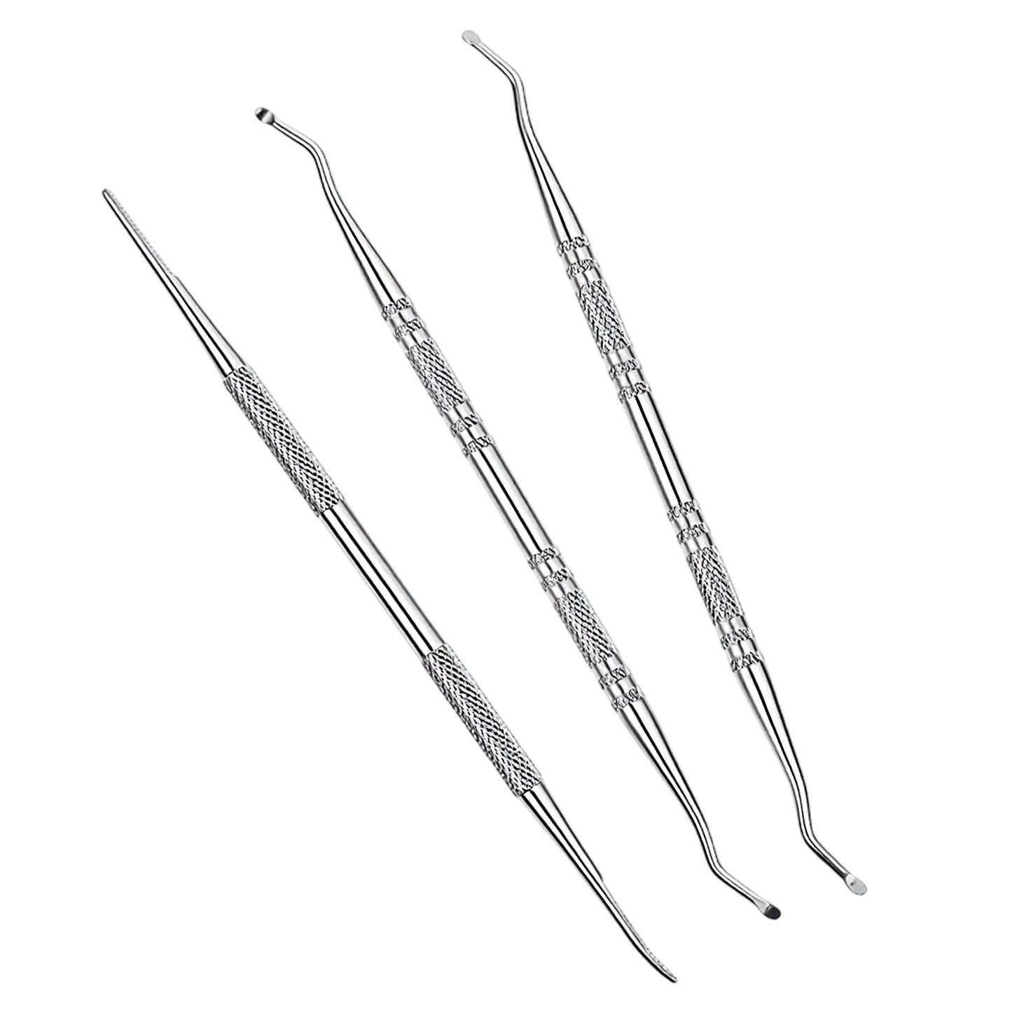 Shimmeroo 3Pcs Ingrown Toenail Tools,Under Nail Cleaner Tool Double Sided Pedicure Tools for Feet,Professional Ingrown Toenail File and Lifters for Home Salon Foot Care