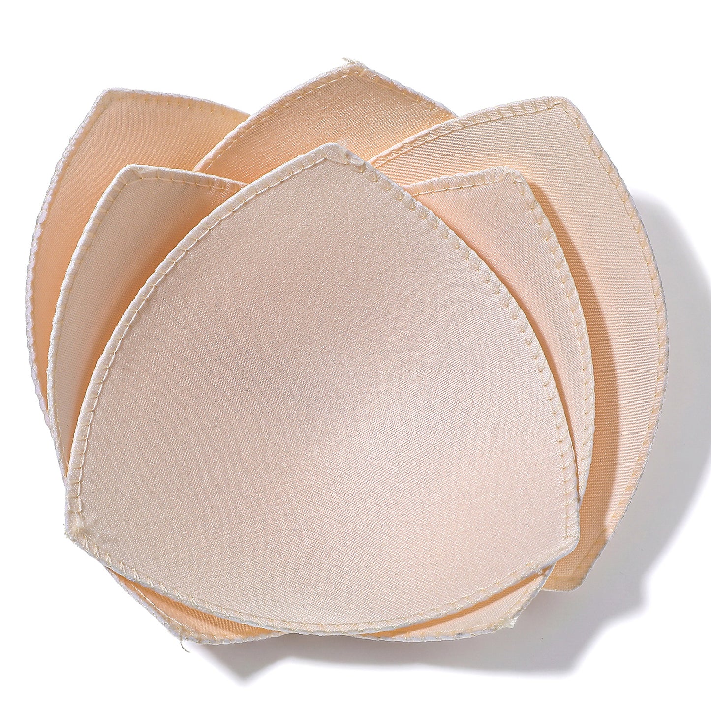 Shimmeroo 3 Pairs Bra Pads Inserts, Sewn Sports Bra Inserts Pads Push Up, Triangle Removable Bras Cups Insert Enhancers for Dresses Swimsuits Bikini