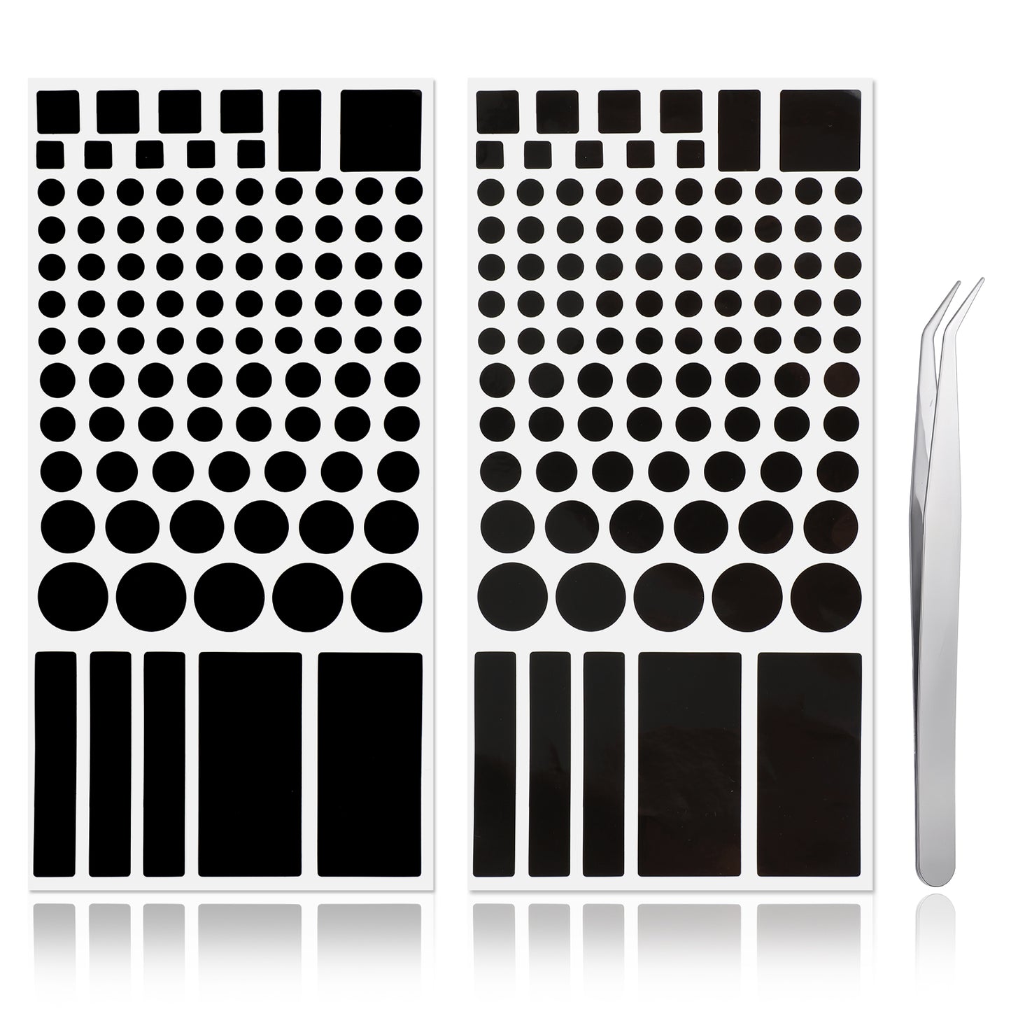 Tyqour 2Sheets Led Light Blocking Stickers, Blackout Stickers for Electronics, Light Dimming Stickers, Choose Between 100% Light Blocking or 50-80% Light Dimming Stickers