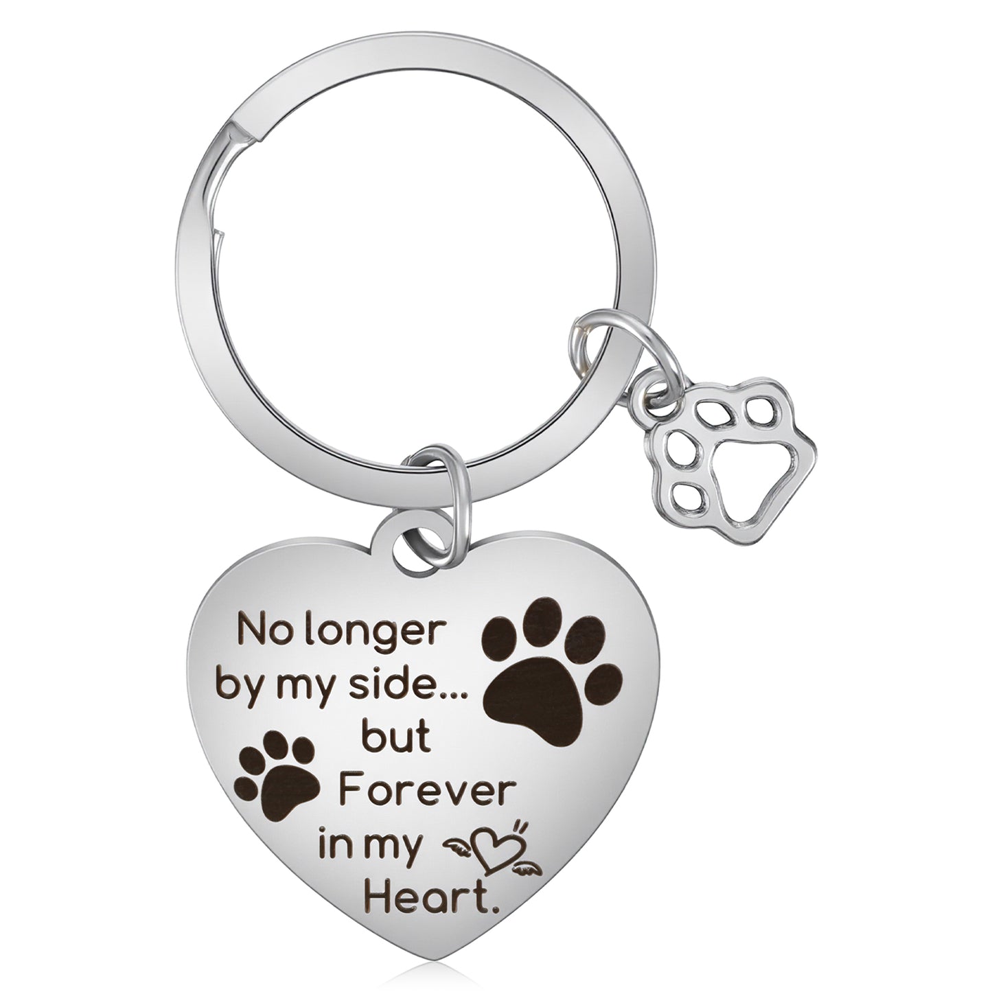 Tyqour Dog Keyring Pet Memorial Gifts For Dogs Passing Passed Away Death Loss Of Dog Pet Loss Sympathy Gift Bereavement Remembrance Dogs Key Chain Charm