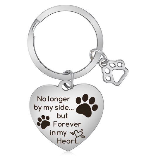 Tyqour Dog Keyring Pet Memorial Gifts For Dogs Passing Passed Away Death Loss Of Dog Pet Loss Sympathy Gift Bereavement Remembrance Dogs Key Chain Charm