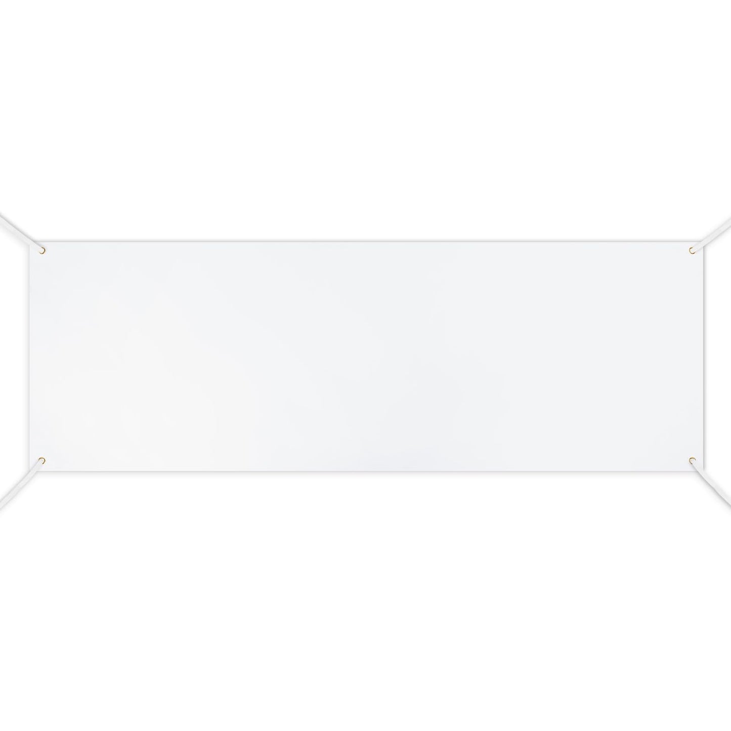 Large Blank Banner Sign 2 X 6 Feet Blank Vinyl Banner Oxford Cloth White Banner With Hanging Rope For Wall Sign Diy Painting Writing Banner For Indoor Wall Outdoor Business Office (White)