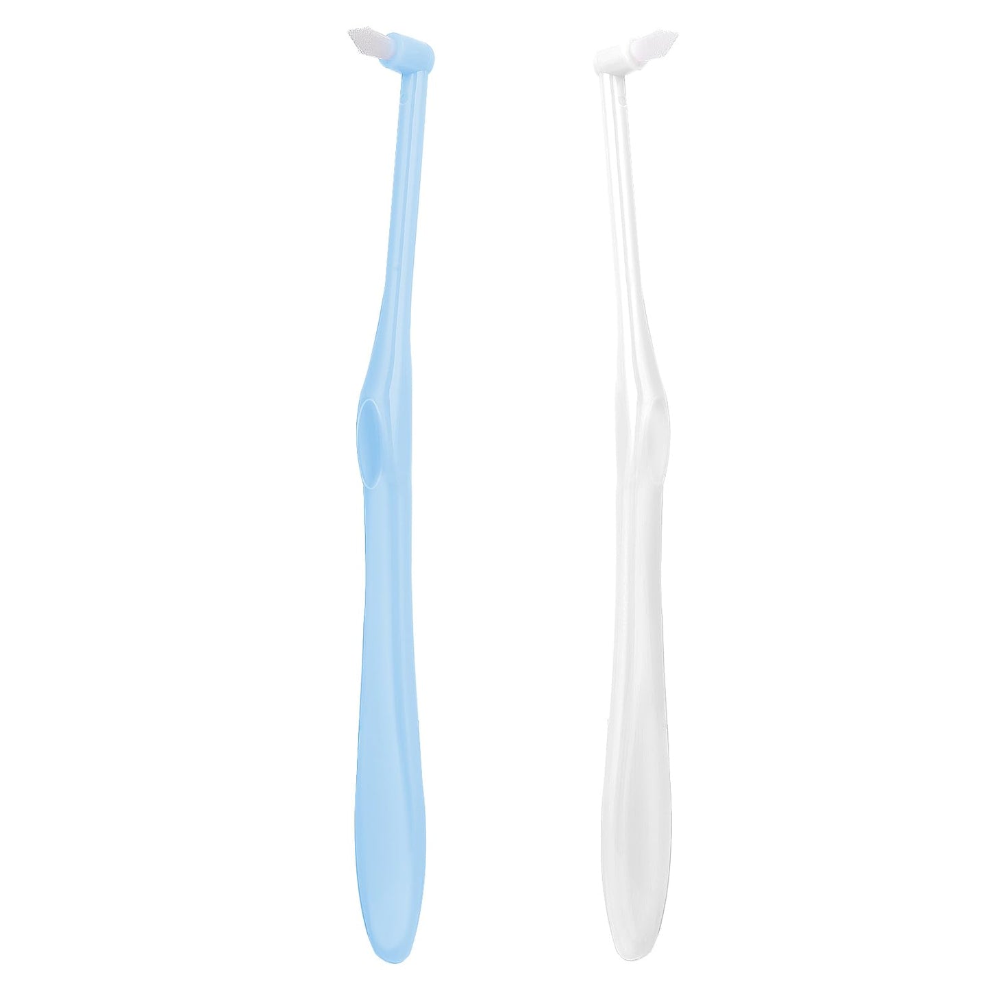 Ouligay 2Pcs Tuft Toothbrush Single Tufted Toothbrush End-tuft Tapered Toothbrushes Single Compact Interdental Interspace Toothbrush for Orthodontic Braces Detail Cleaning
