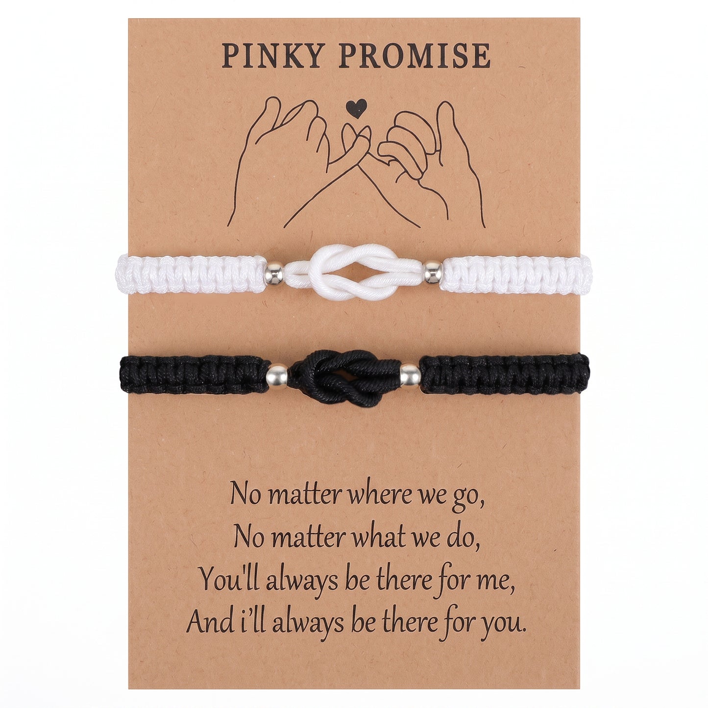 Nogeqi 2 Pcs Matching Couple Bracelets, Long Distance Relationship Gifts