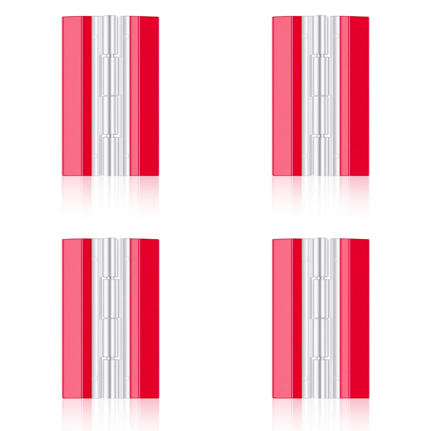 4Pcs Acrylic Small Hinges, Self-Adhesive Clear Acrylic Hinges, Self Adhesive Small Hinge for Crafts, Transparent Folding Plastic Hinge, Display Stands, and Furniture