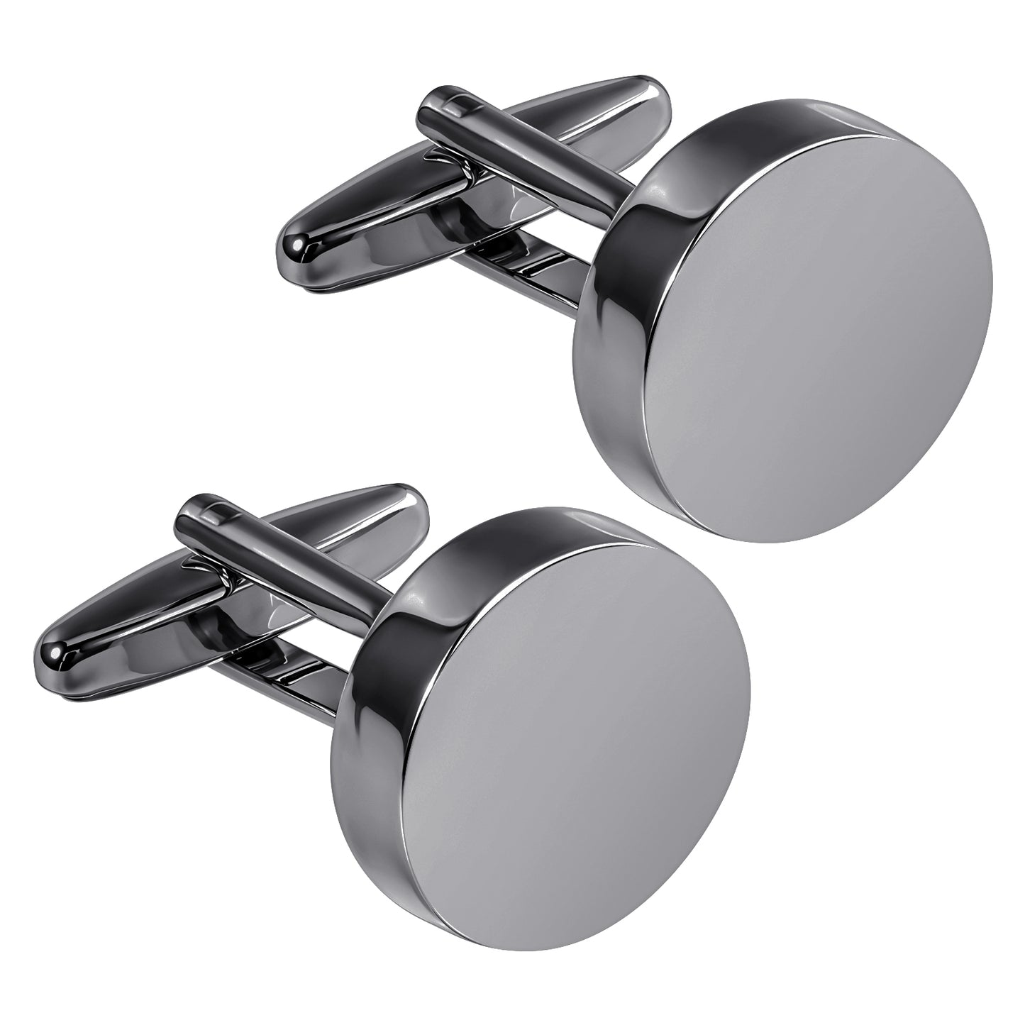 Ouligay Metal Men's Cuff Links, Black Cufflinks for Men, Tuxedo Cufflinks, Classic Groomsmen Cufflinks Wedding Cuff Links for Father Husband Boyfriend Business Birthday Gift