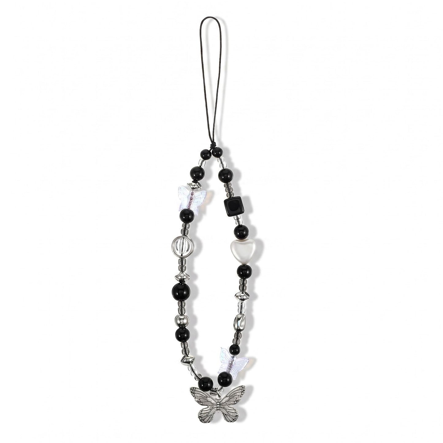 Ouligay Beaded Phone Charm Strap Butterfly Phone Chain Camera Wrist Strap