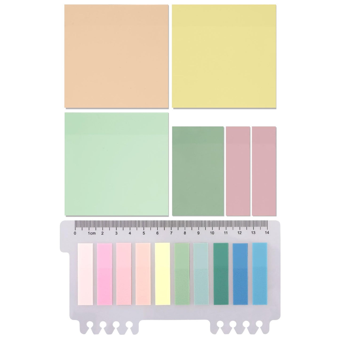 500 Sheets Transparent Sticky Notes, Sticky Index Tabs Page See Through Sticky Notes Self-Adhesive Waterproof Sticky Notes Set Pastel Sticky Note Set For Books Students School Office