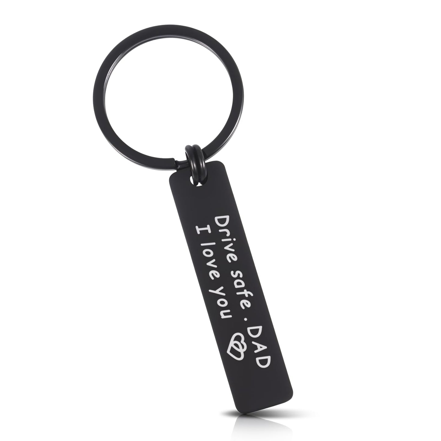 Tyqour Drive Safe Dad Keyring Fathers Day Dad Birthday Gifts from Daughter Father Daddy Birthday Presents for Christmas Thanksgiving