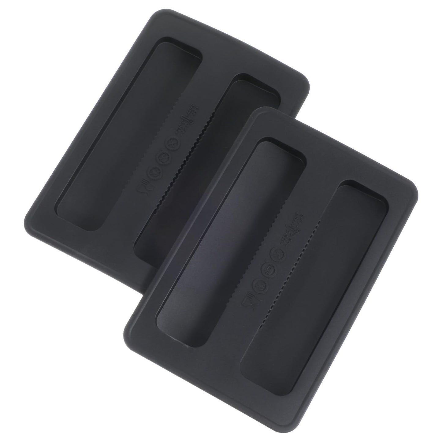 2 Slice Toaster Cover 2 Pack Silicone Toaster Lid Bread Machine Cover Bread Maker Dust Cover Protector Kitchen Appliance Sandwich Machine Part Accessories (Black)