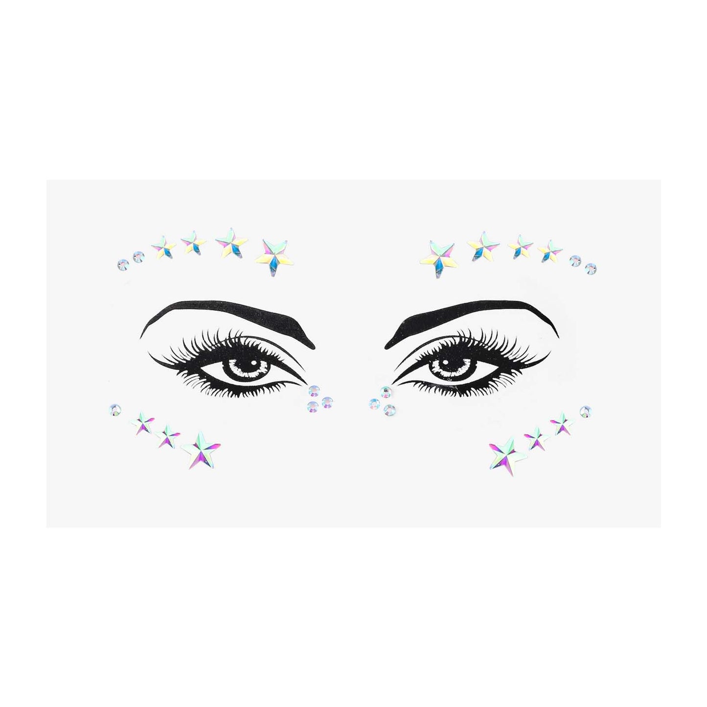 Star Face Gems, Festival Gems For Face Star Mermaid Gems Sparkly Temporary Rhinestone Sticker Face Gem Cosplay Mermaid Halloween Face Decoration 3d Crystal Sticker For Carnival Music Festival Party
